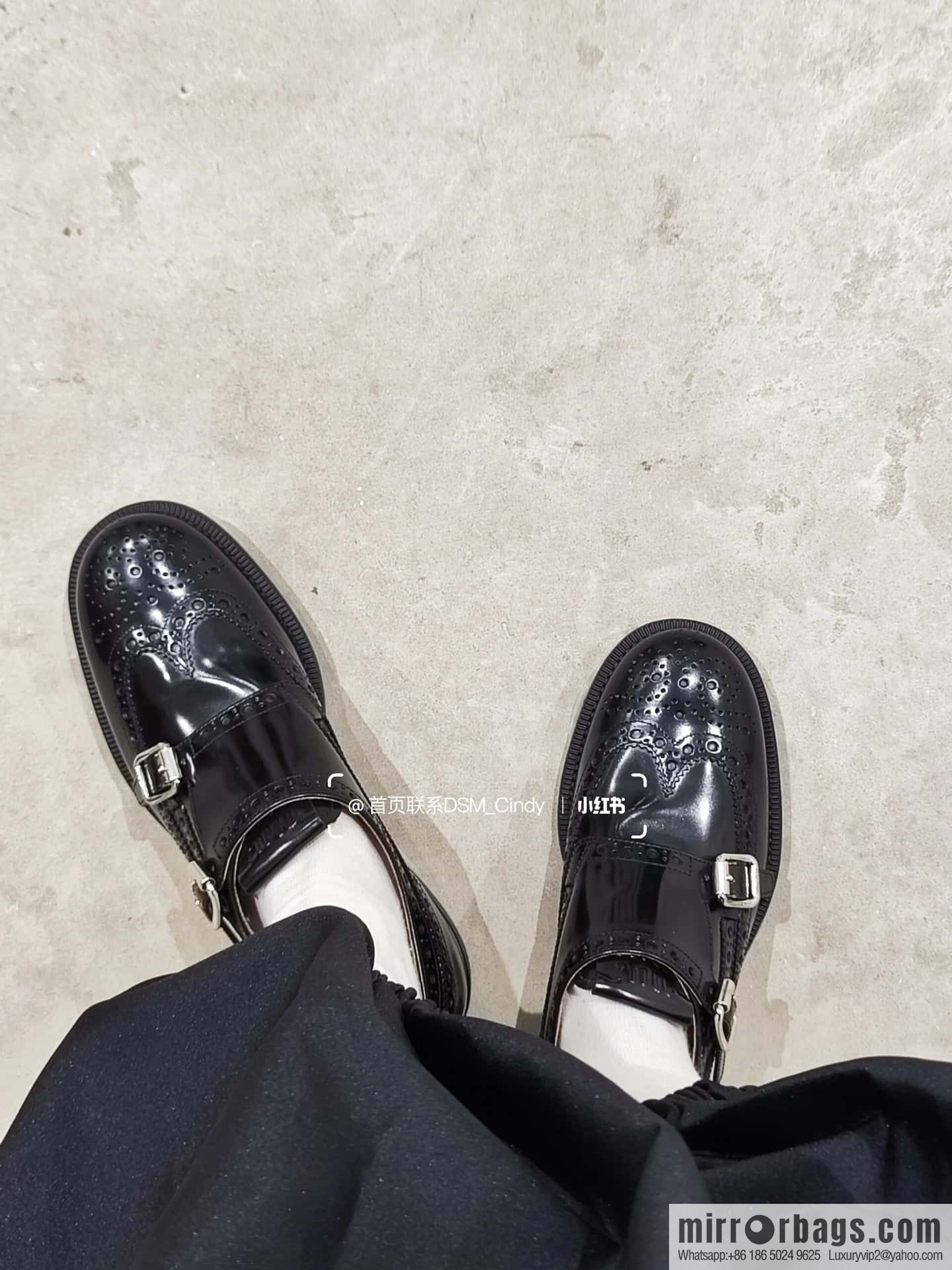 𝐂𝐡𝐮𝐫𝐜𝐡’𝐬 𝐱 𝐌𝐢𝐮 𝐌𝐢𝐮||𝟐𝟎𝟐𝟑 joint Brock carved Oxford small leather shoes