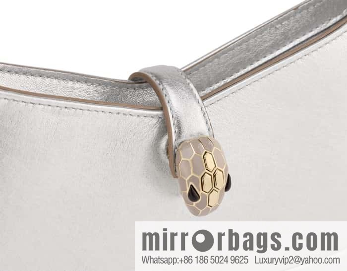BVLGARI Bulgari SERPENTI BAIA series small shoulder bag 293208 silver 27.5CM