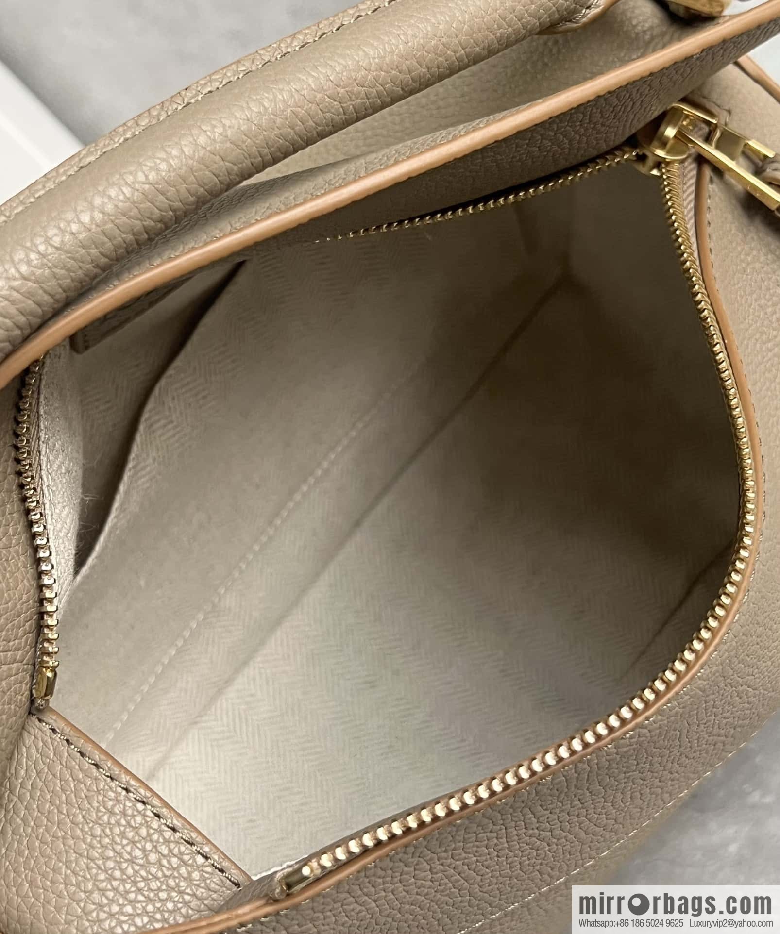 LOEWE puzzle geometric bag 24cm 0681 sand patchwork