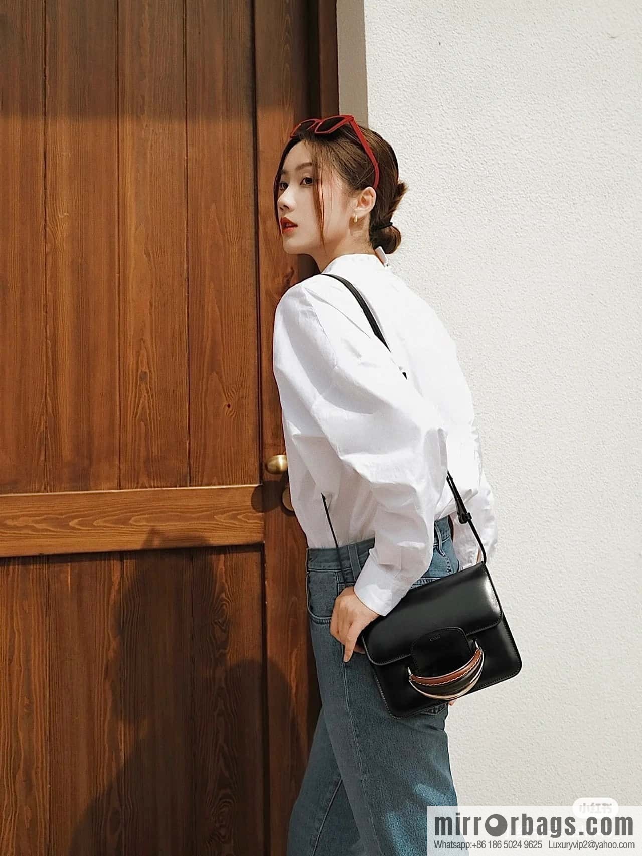 Chloe Kattie bracelet bag black