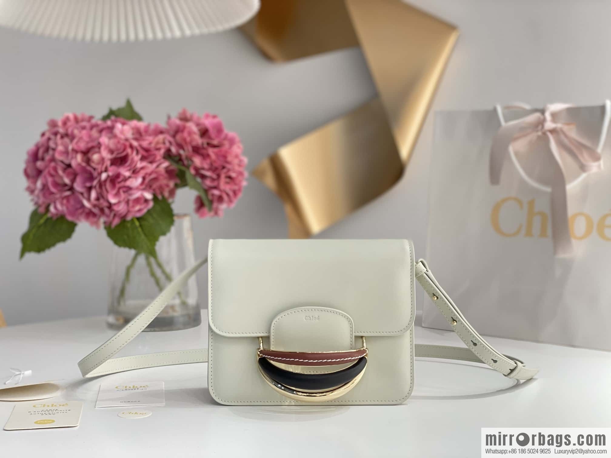 Chloe Kattie bracelet bag, white
