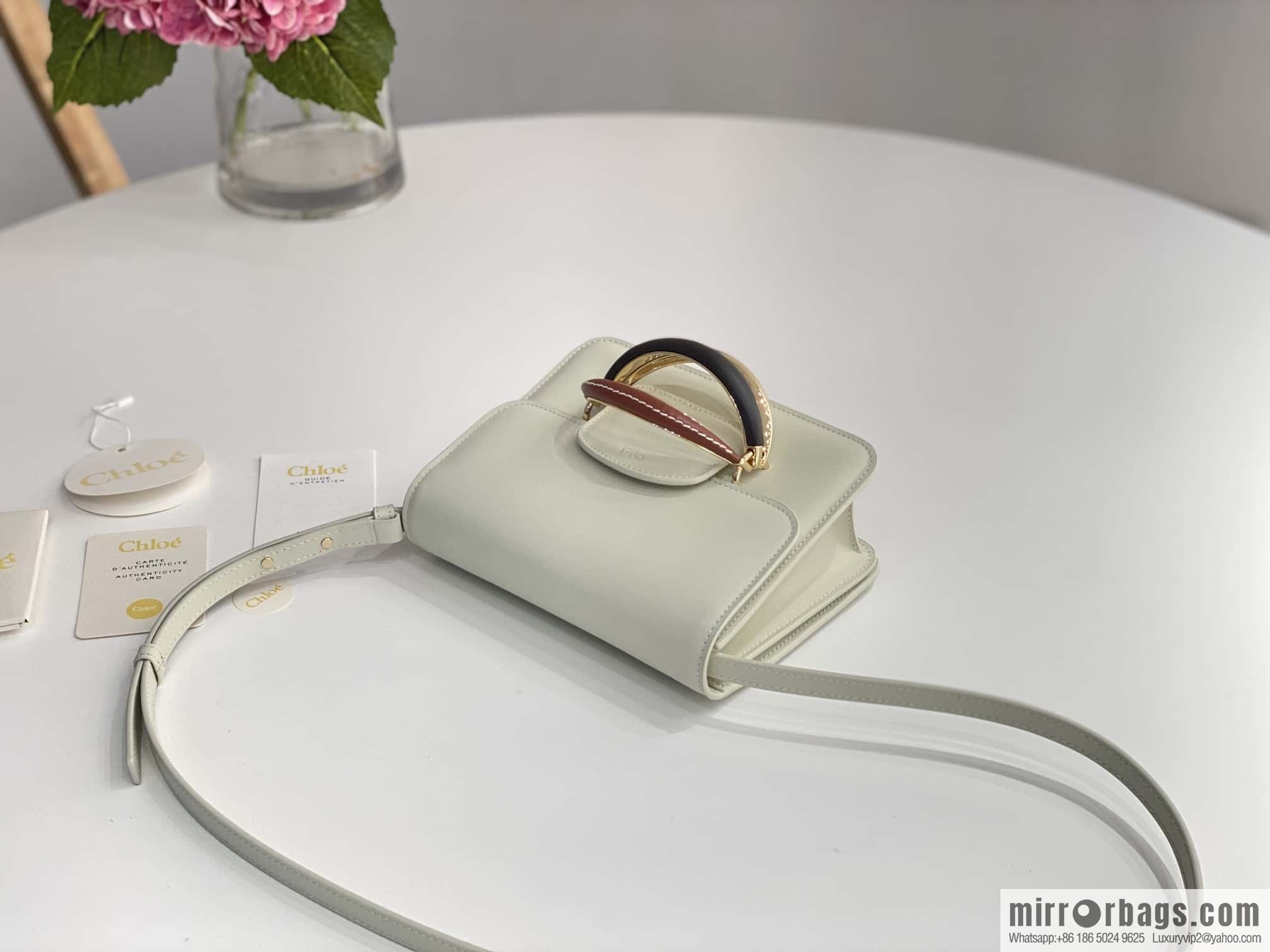Chloe Kattie bracelet bag, white