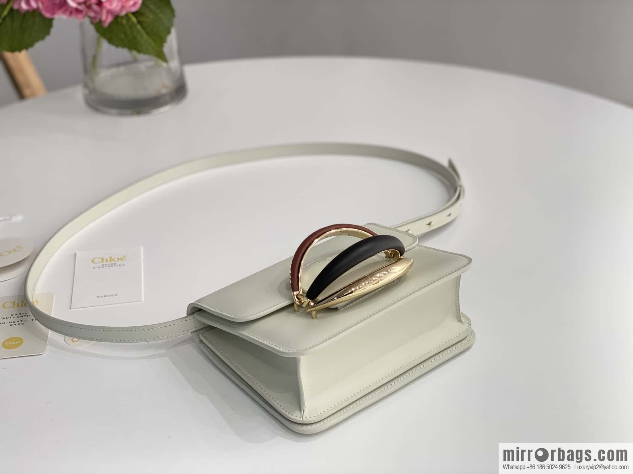 Chloe Kattie bracelet bag, white