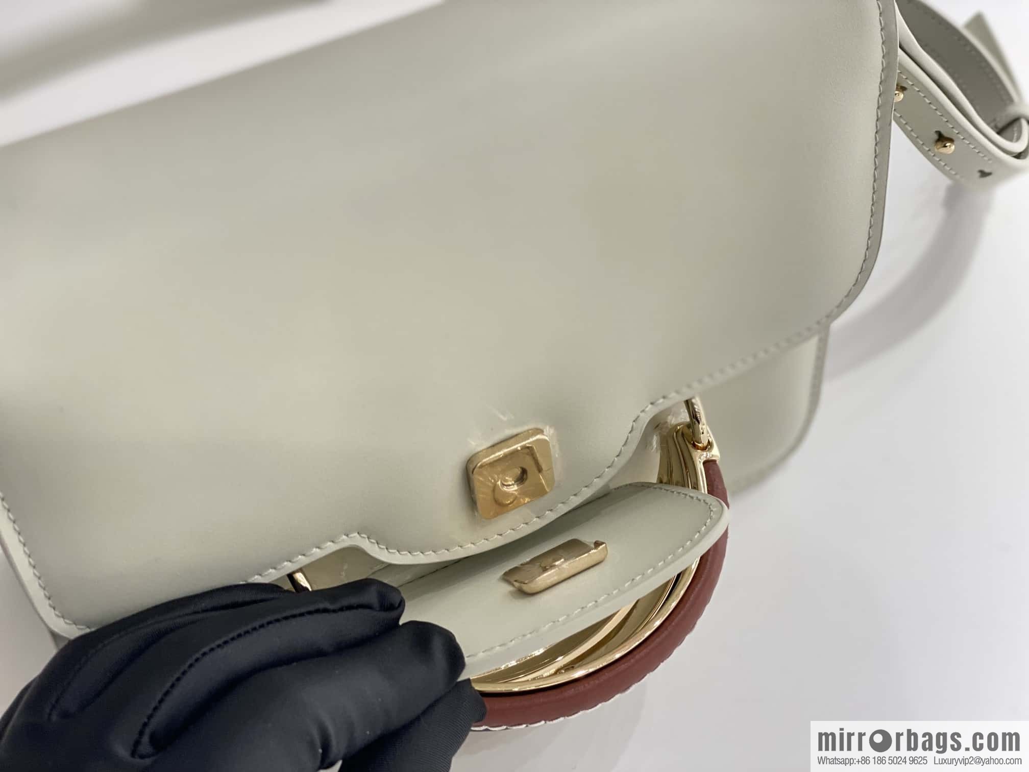 Chloe Kattie bracelet bag, white
