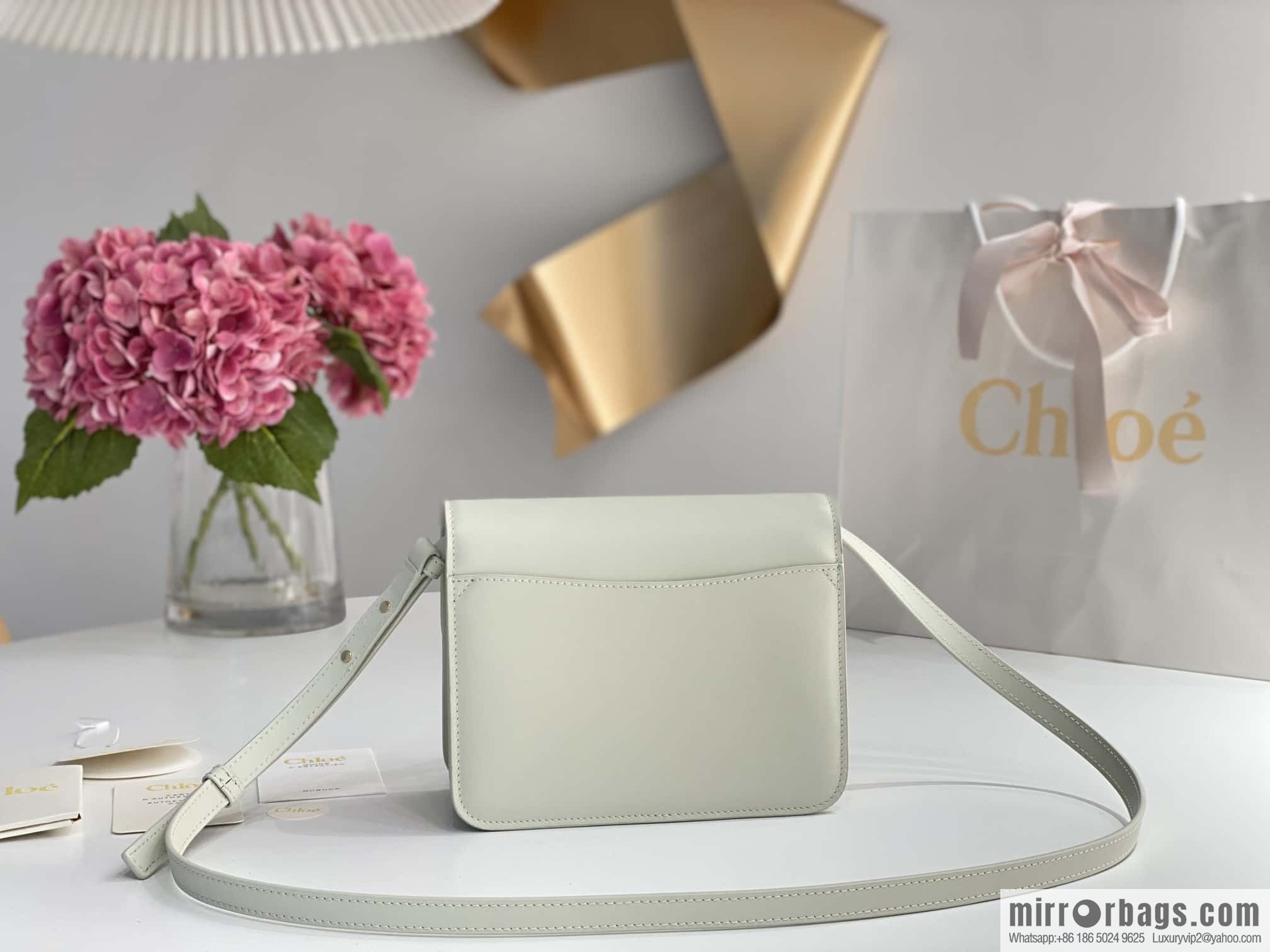 Chloe Kattie bracelet bag, white