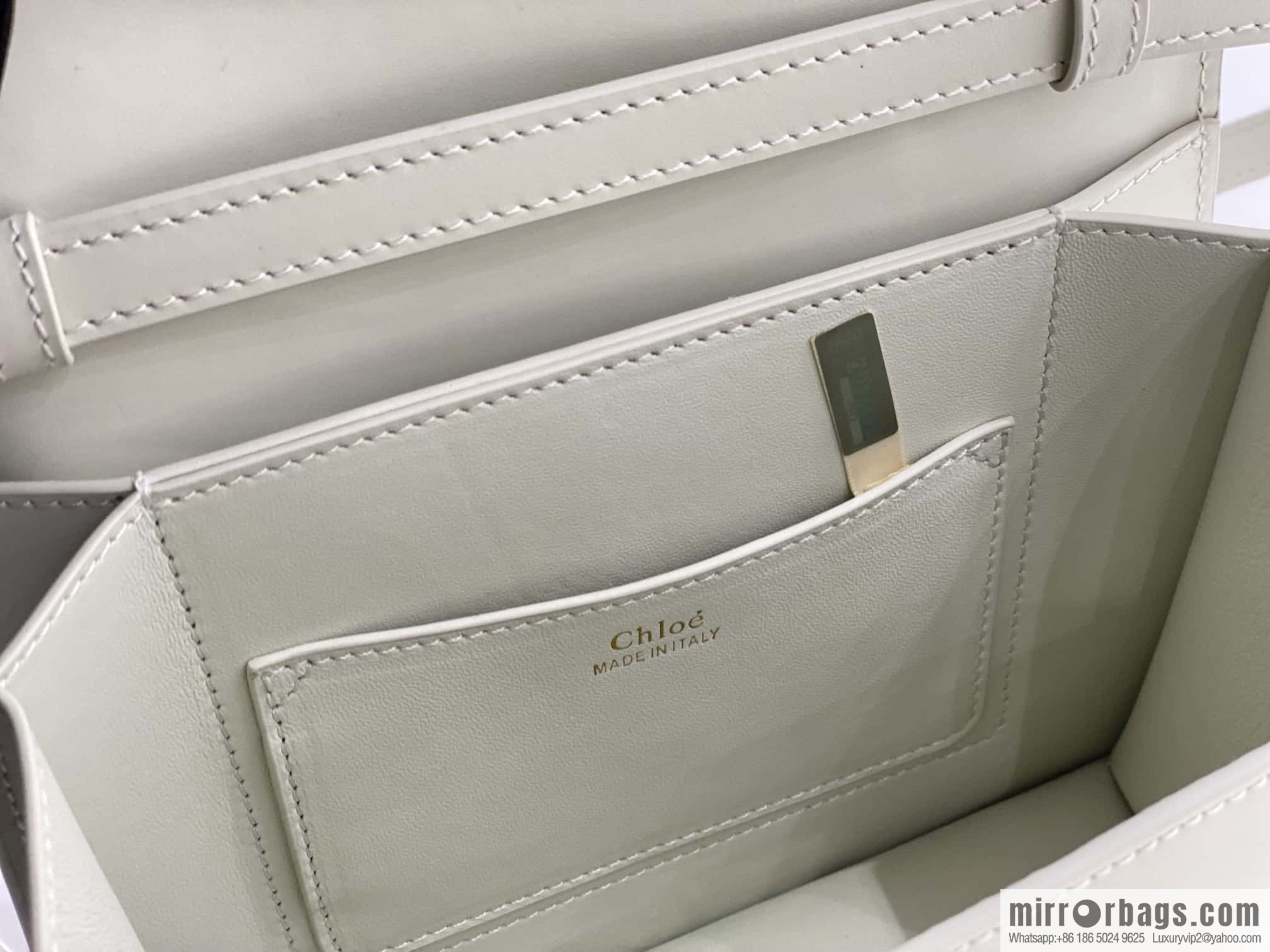 Chloe Kattie bracelet bag, white