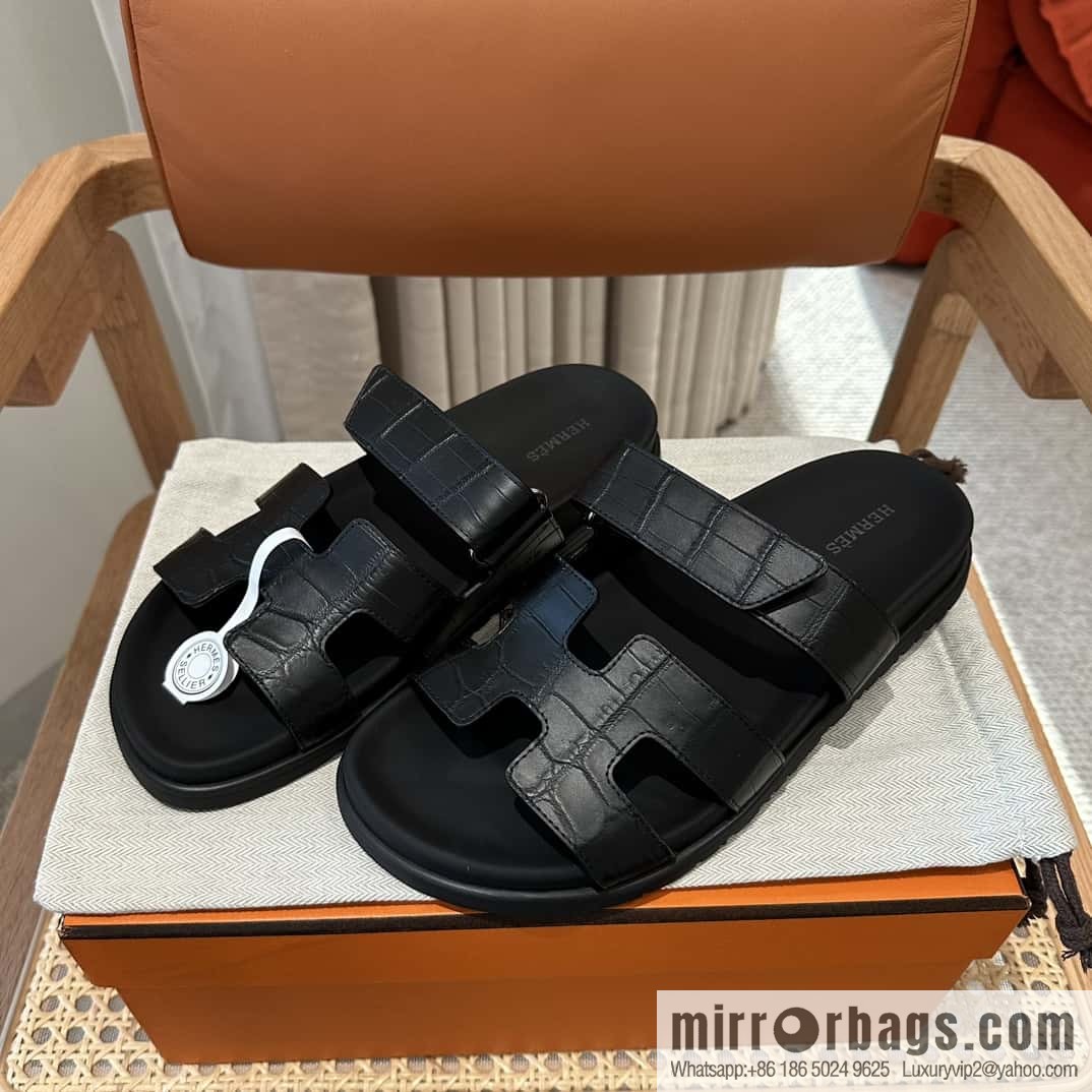 Hermès crocodile shoes