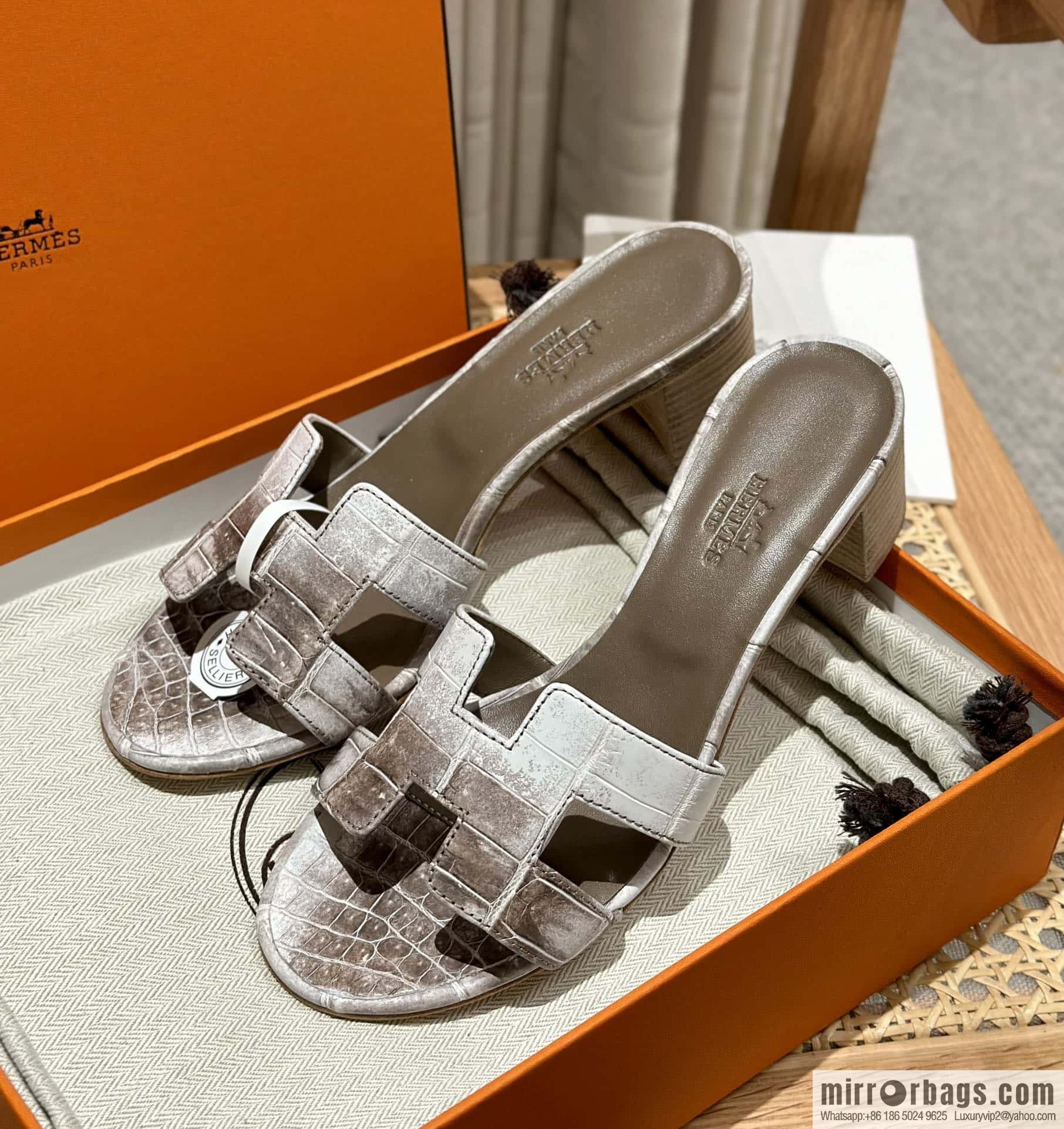 Hermès Crocodile 🐊 slippers
