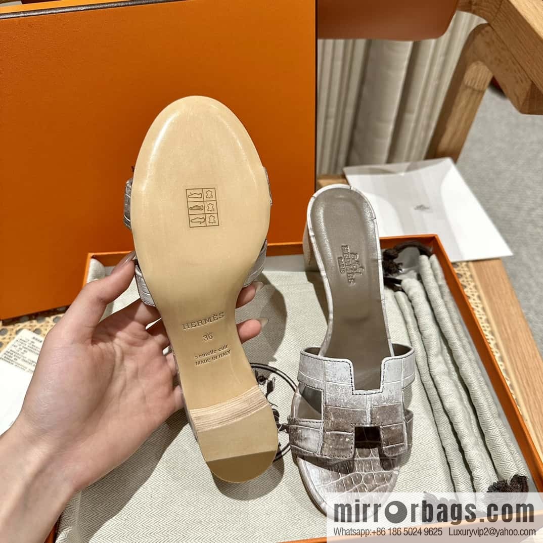 Hermès Crocodile 🐊 slippers