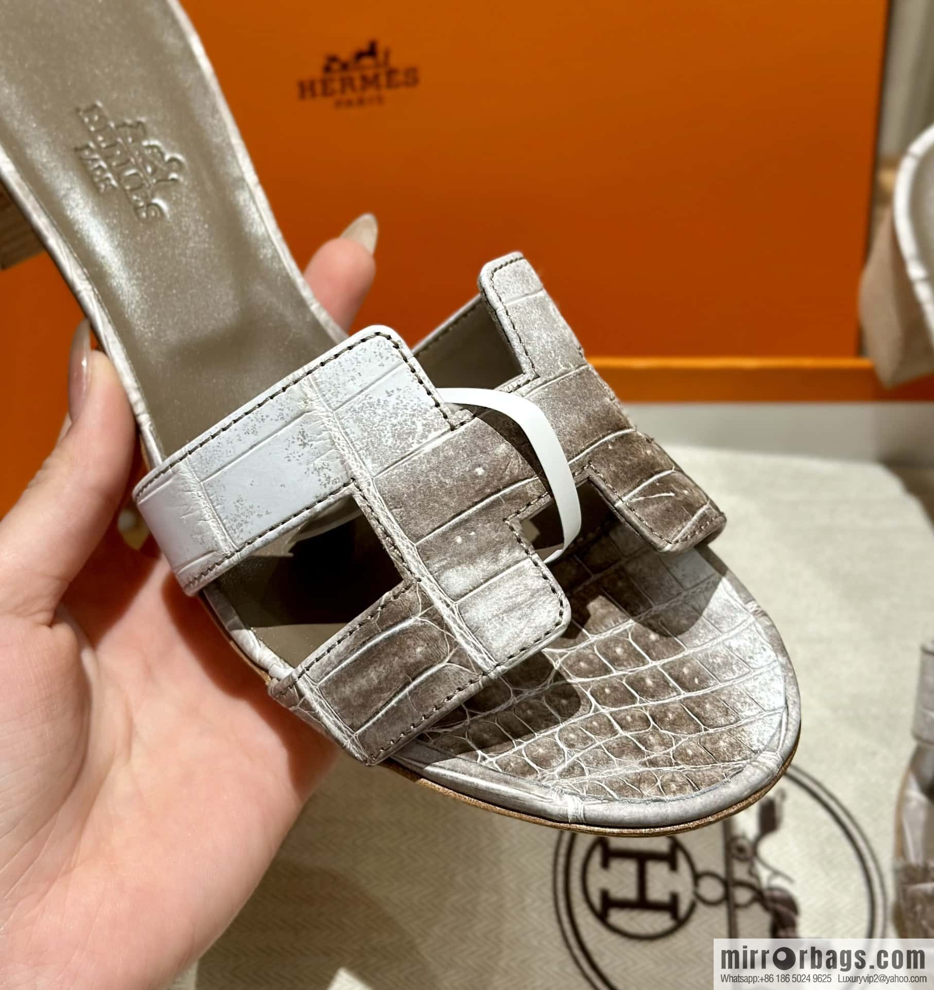 Hermès Crocodile 🐊 slippers
