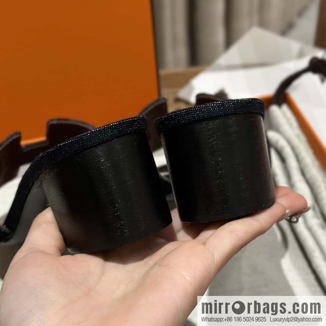 Hermès denim high heels
