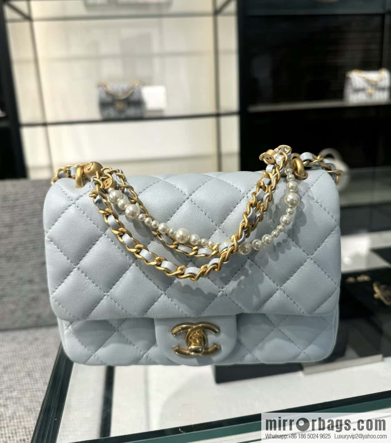 CHANEL 24P Spring and Summer Preview Series Limited Edition Pearl Square Fatty AS4385
