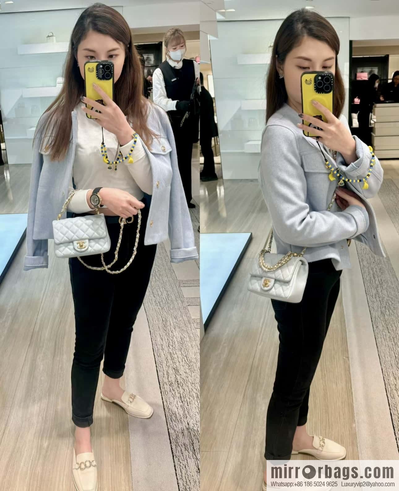 CHANEL 24P Spring and Summer Preview Series Limited Edition Pearl Square Fatty AS4385