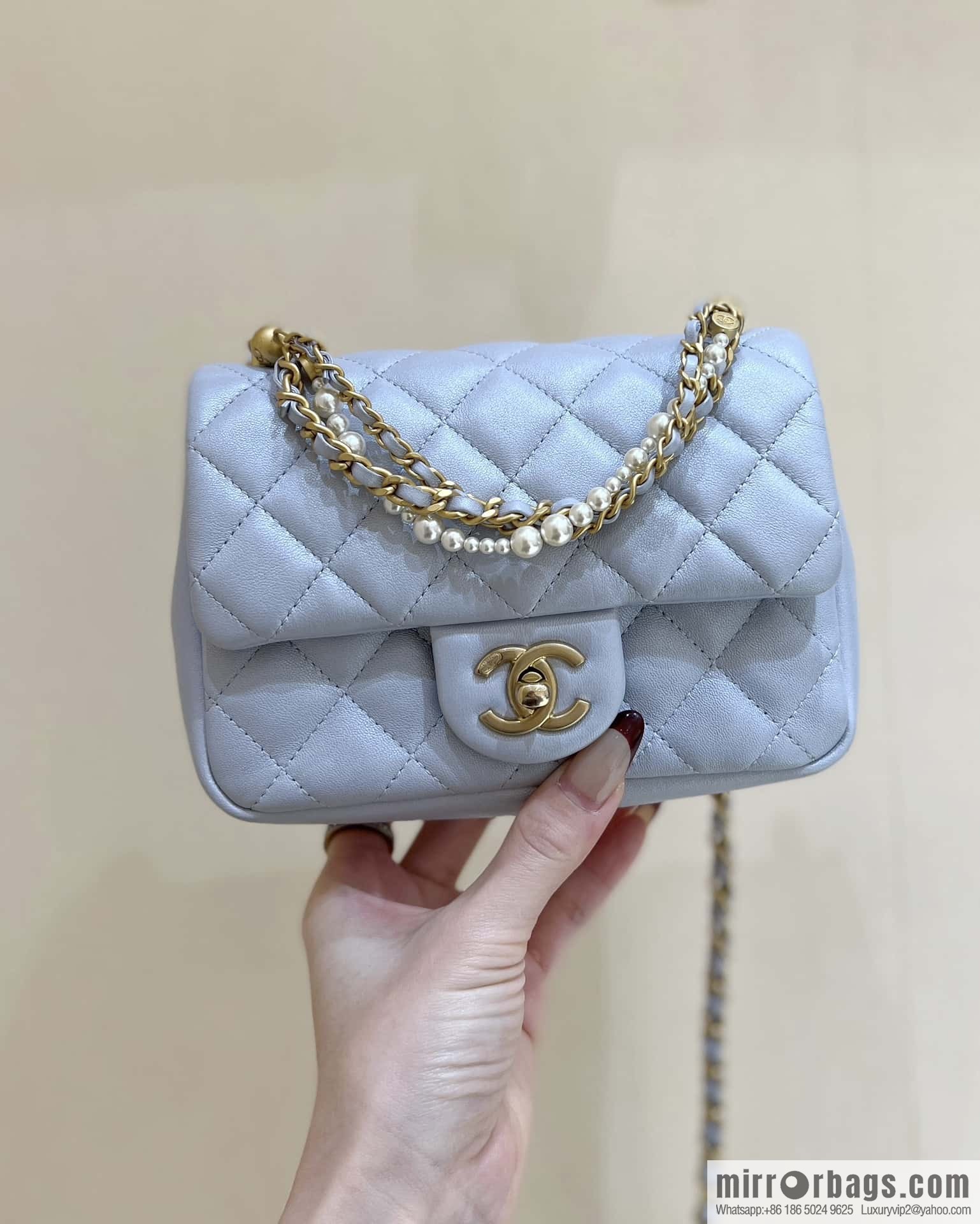 CHANEL 24P Spring and Summer Preview Series Limited Edition Pearl Square Fatty AS4385