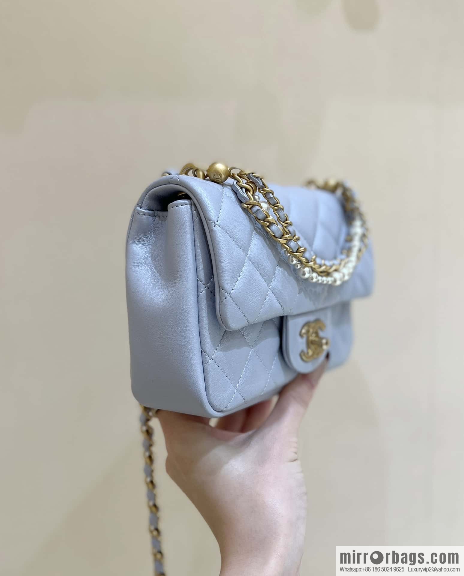 CHANEL 24P Spring and Summer Preview Series Limited Edition Pearl Square Fatty AS4385