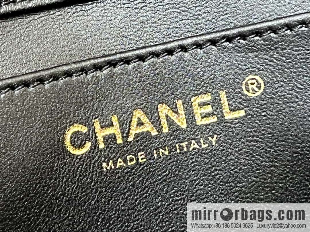 CHANEL 24P Spring and Summer Preview Series Limited Edition Pearl Square Fatty AS4385 black
