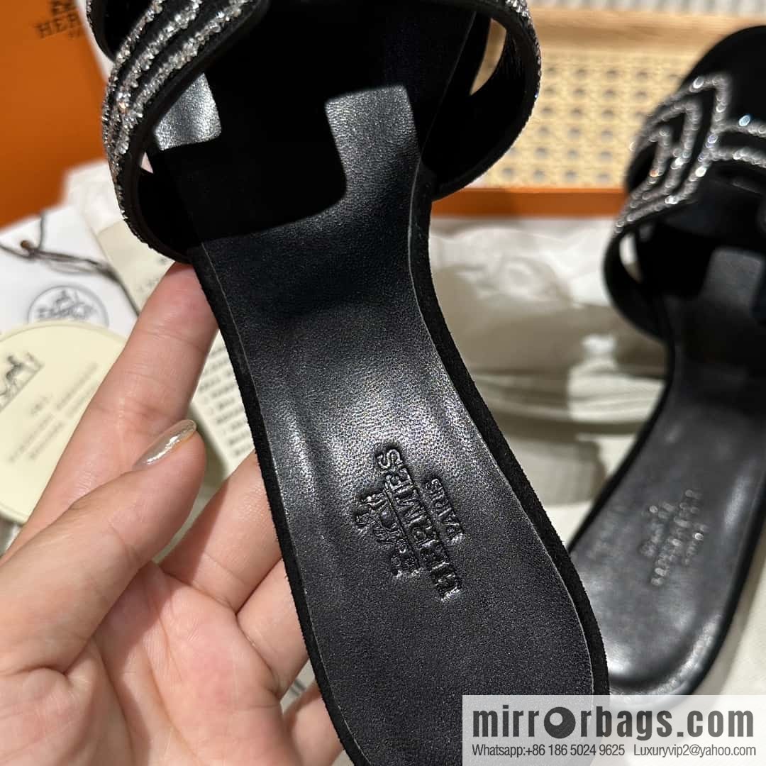 Hermès 2022 spring and summer new product H brand high-heeled diamond surface model