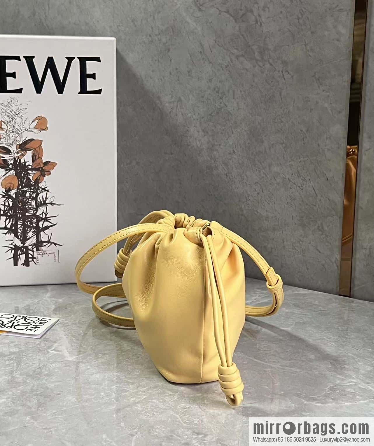 LOEWE new small purse lucky bag 0805 yellow 23CM