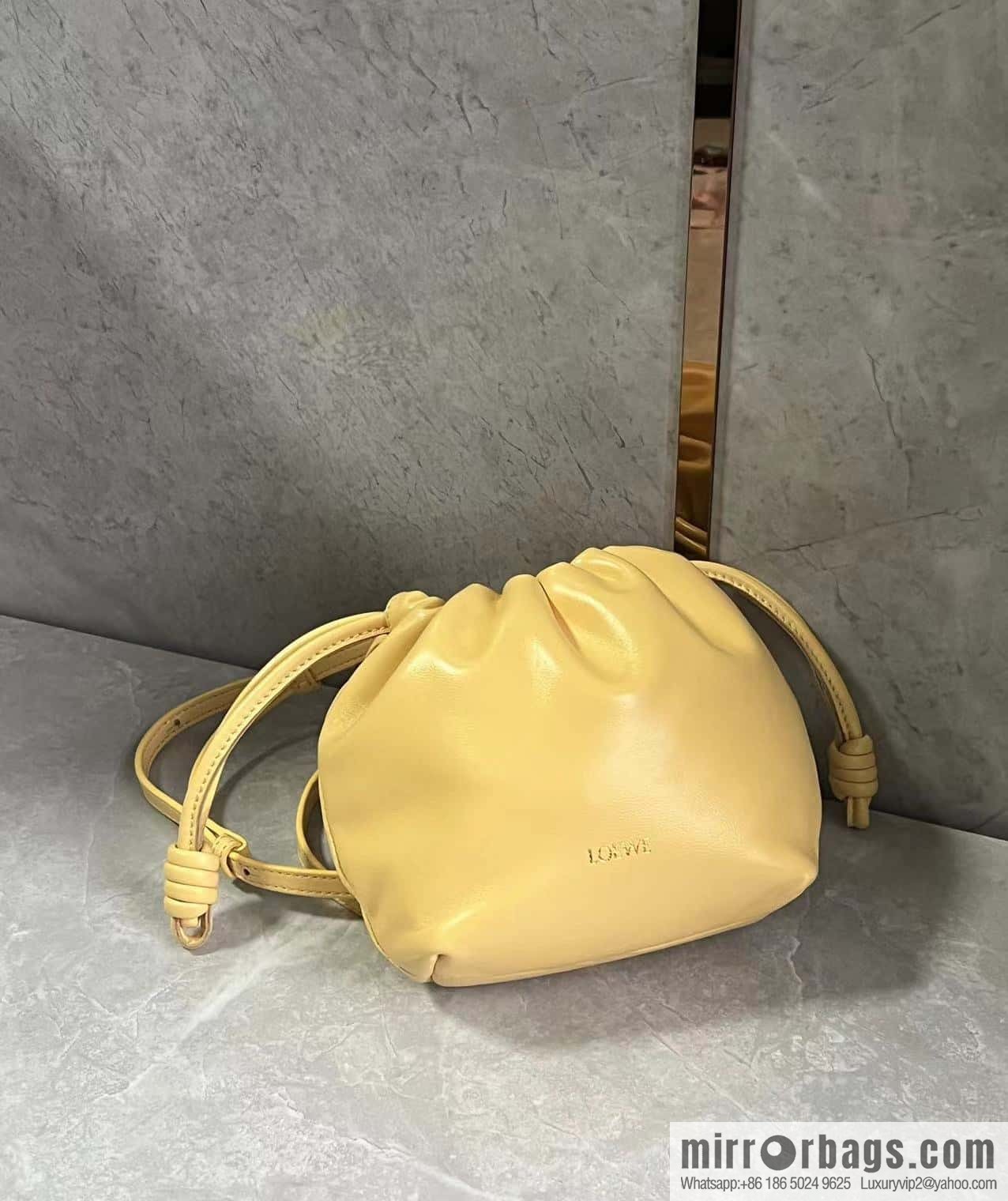 LOEWE new small purse lucky bag 0805 yellow 23CM