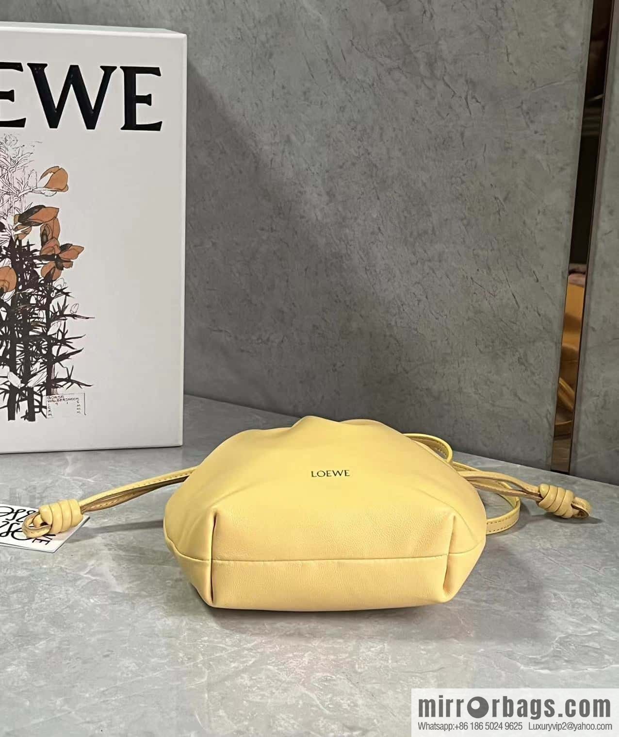 LOEWE new small purse lucky bag 0805 yellow 23CM
