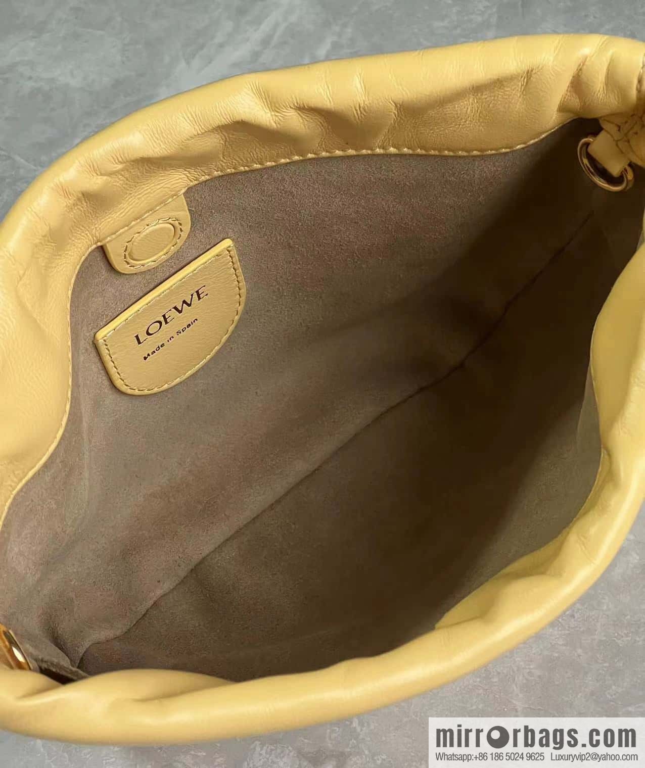LOEWE new small purse lucky bag 0805 yellow 23CM