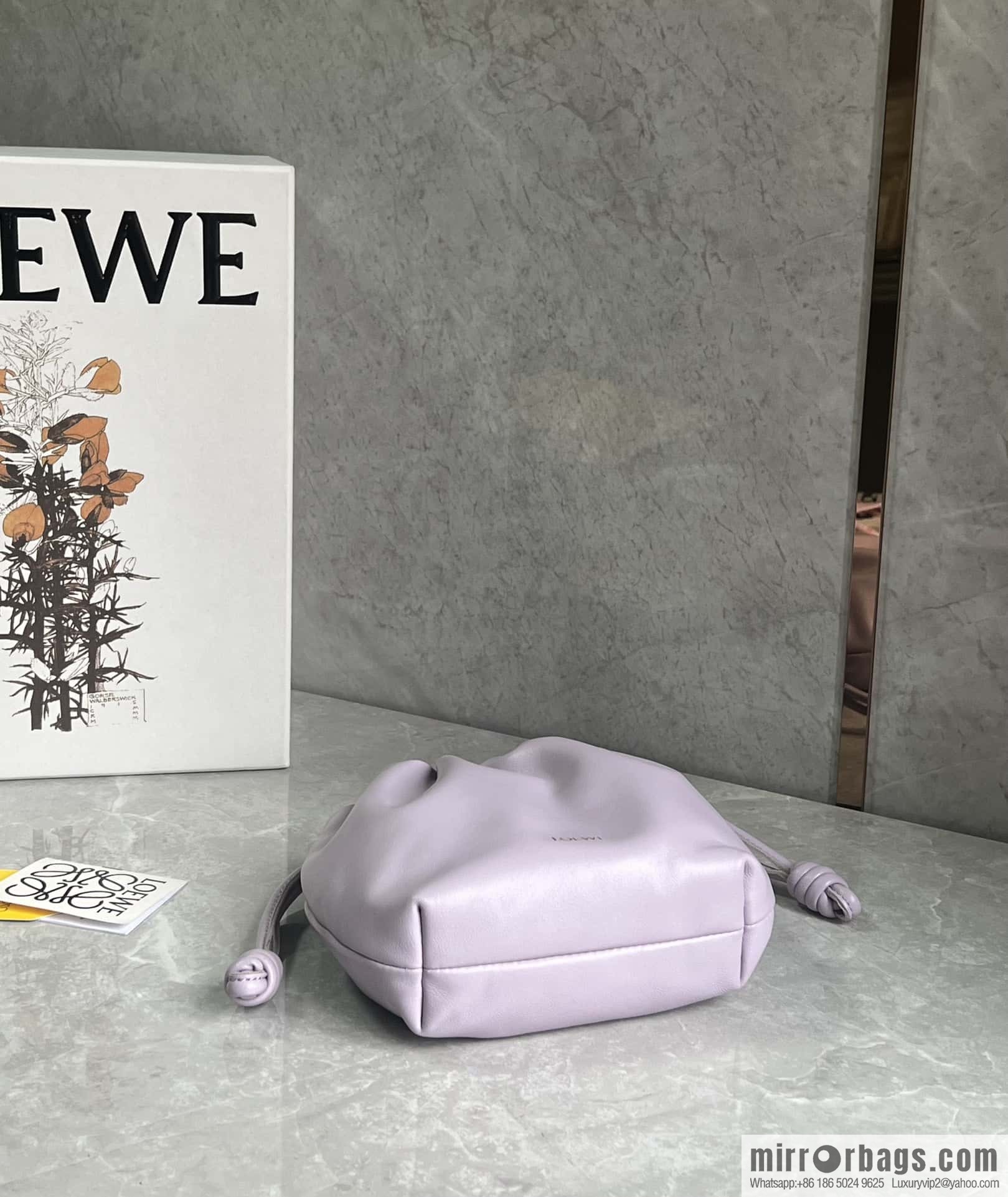 LOEWE new small purse lucky bag 0805 smoked clothes purple 23CM