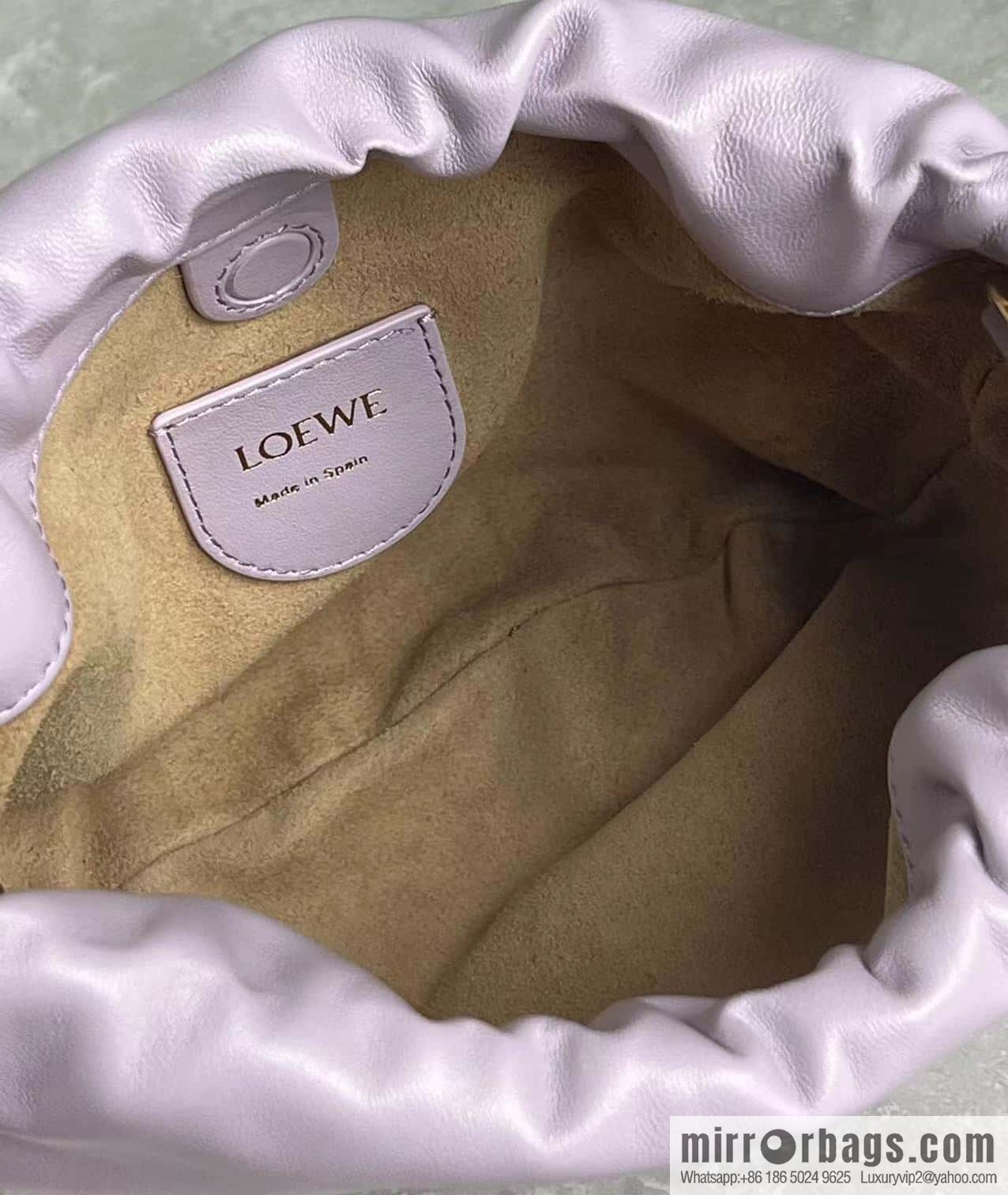 LOEWE new small purse lucky bag 0805 smoked clothes purple 23CM