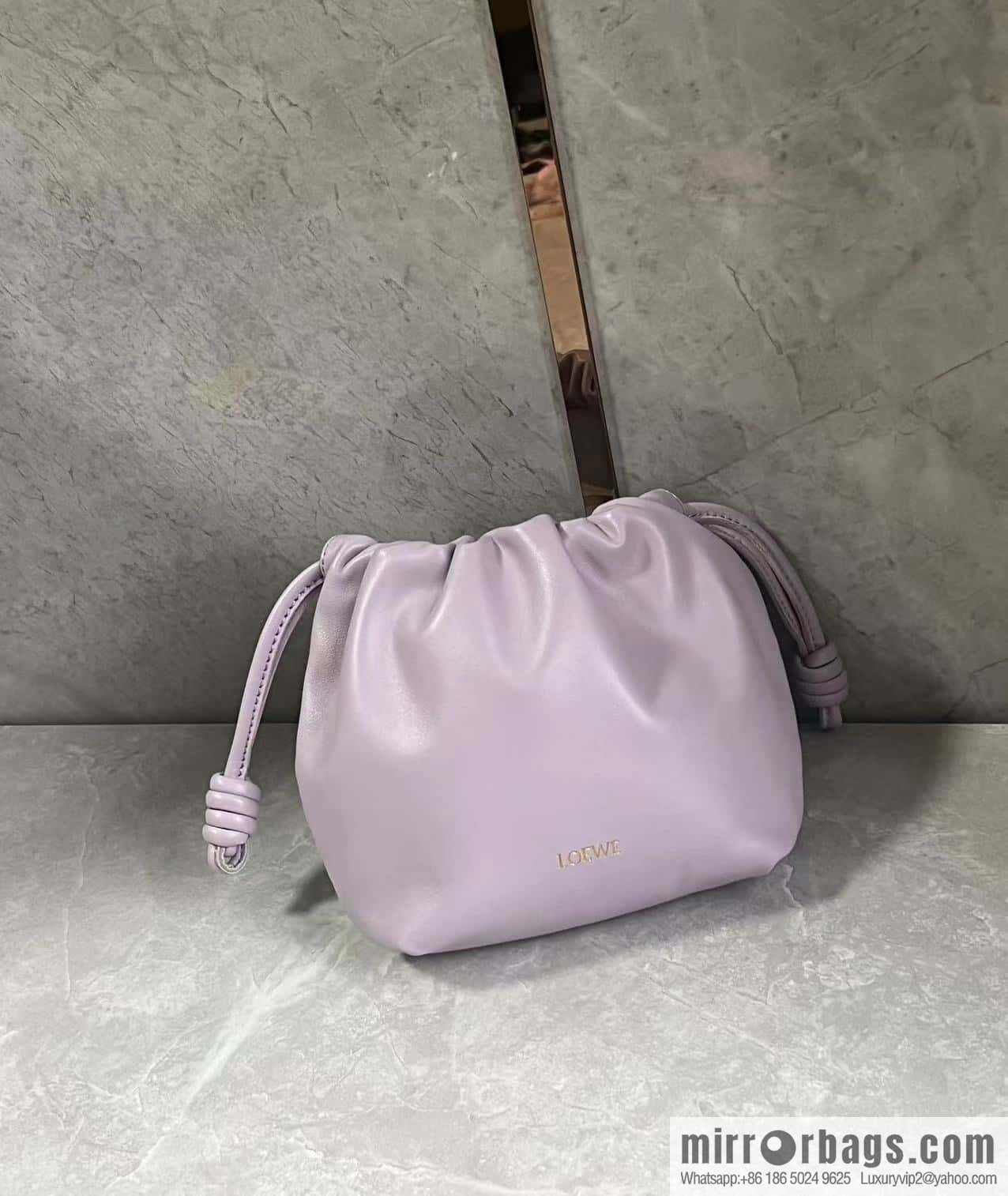 LOEWE new small purse lucky bag 0805 smoked clothes purple 23CM
