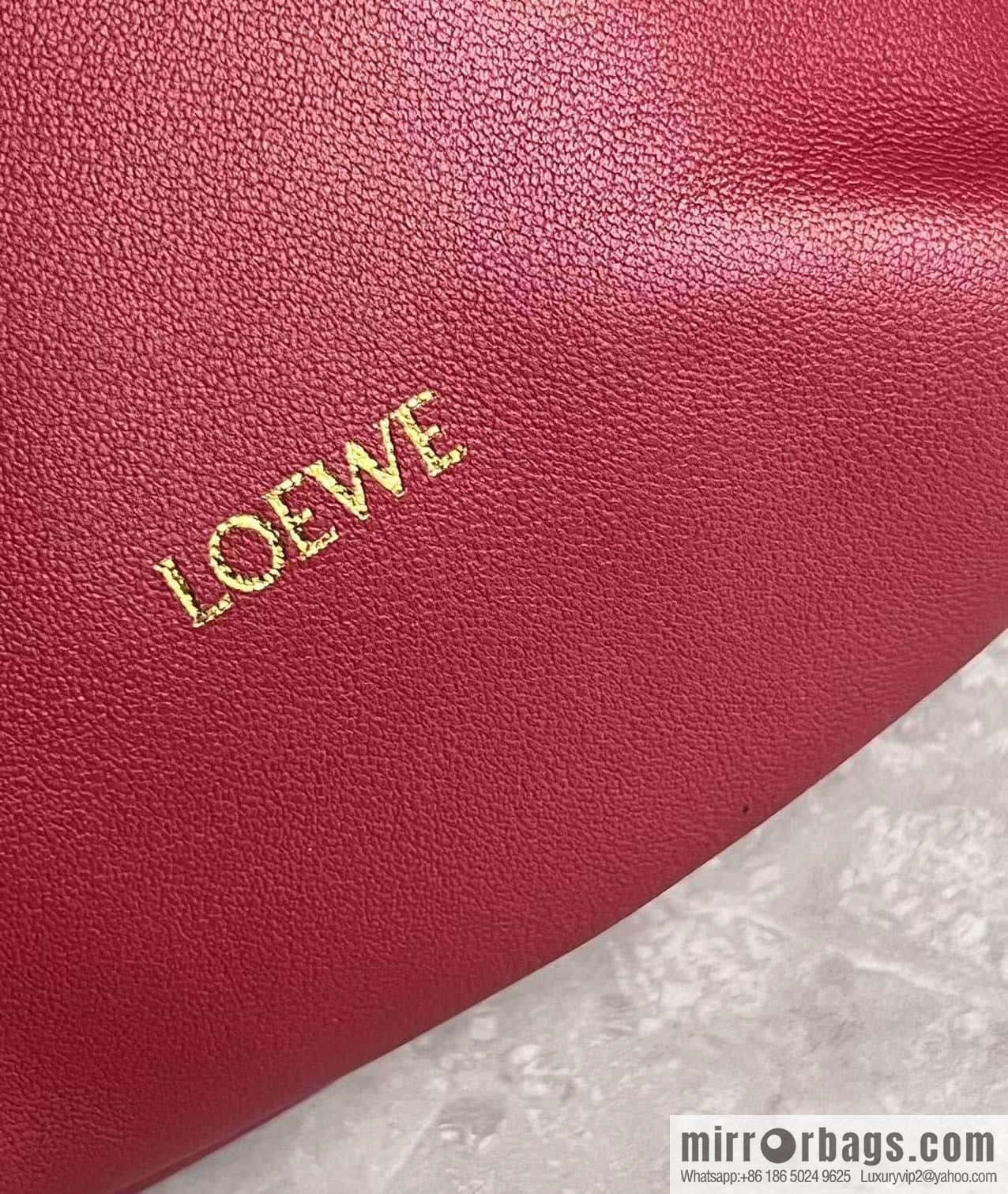LOEWE new small purse lucky bag 0805 brick red 23CM