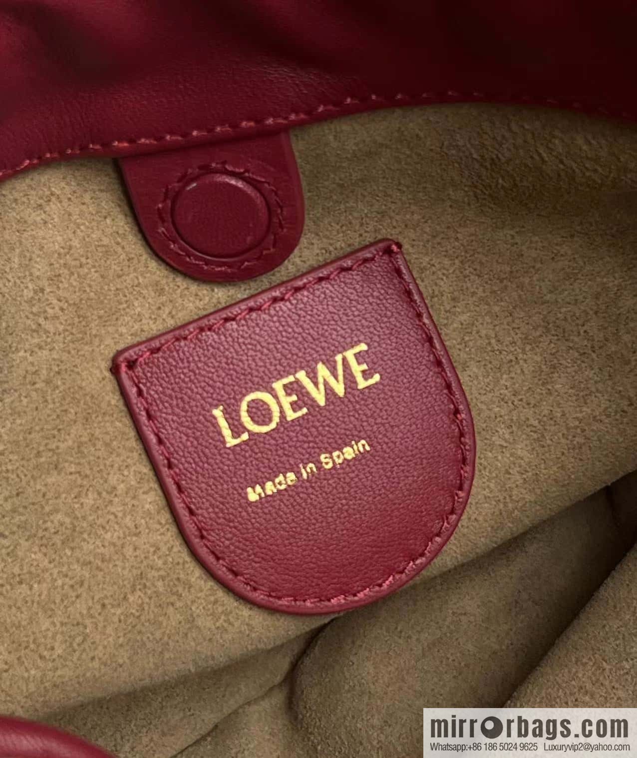 LOEWE new small purse lucky bag 0805 brick red 23CM