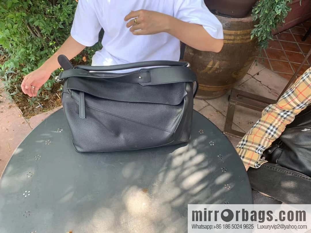 LOEWE latest model, premium gray Puzzle bag geometric bag 0532 large 36.5CM