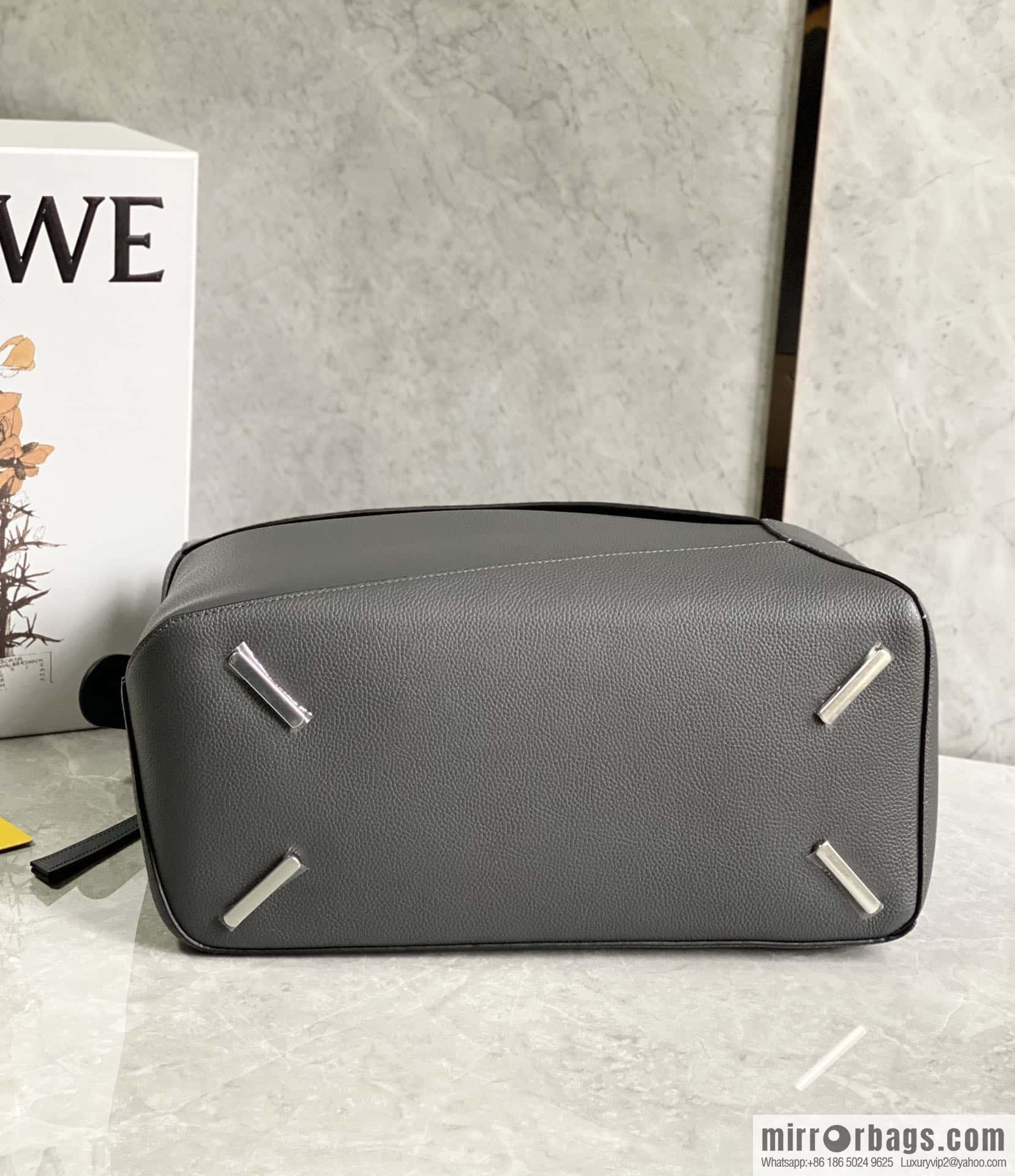LOEWE latest model, premium gray Puzzle bag geometric bag 0532 large 36.5CM