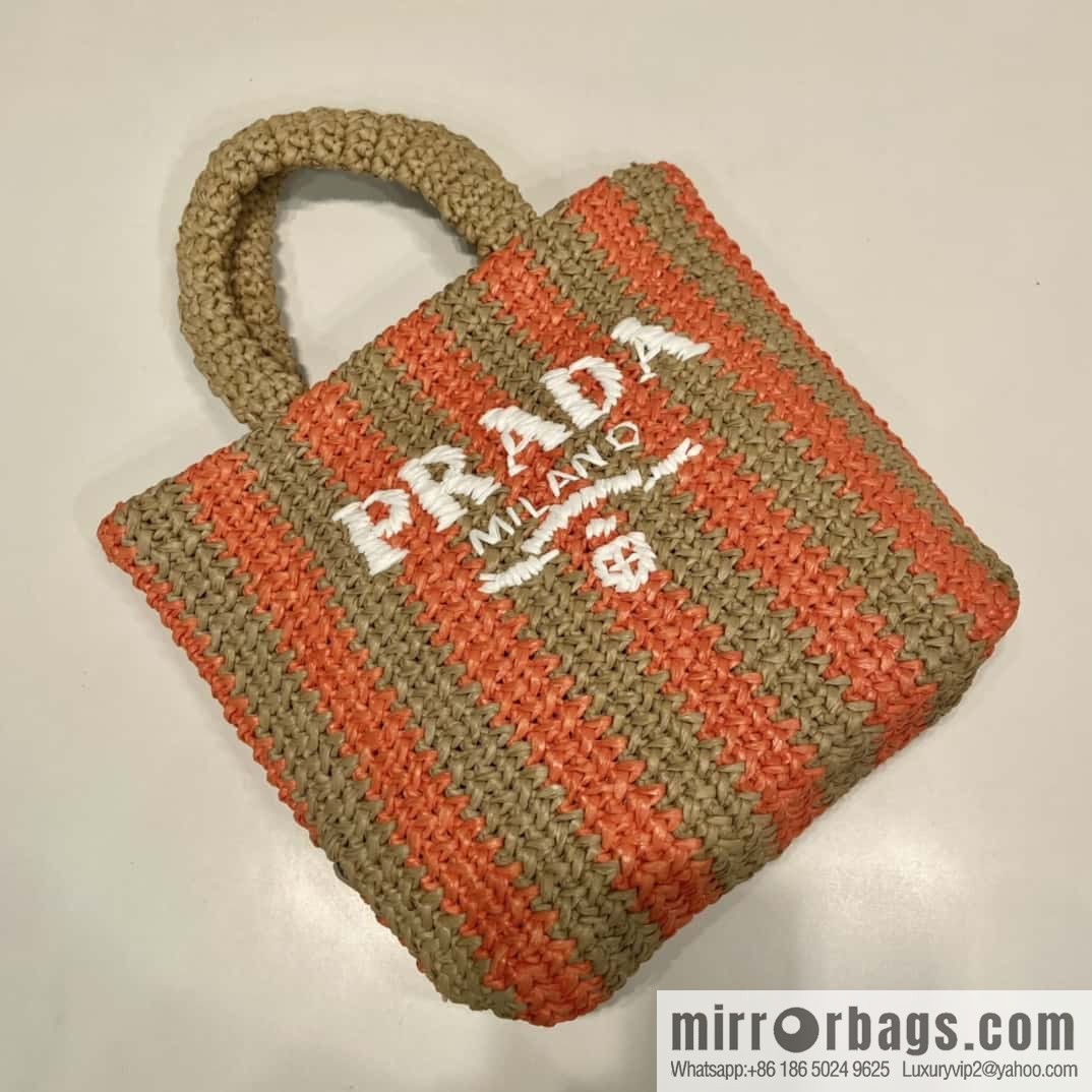 PRADA fiber tote bag 👏 1BG422 small color matching