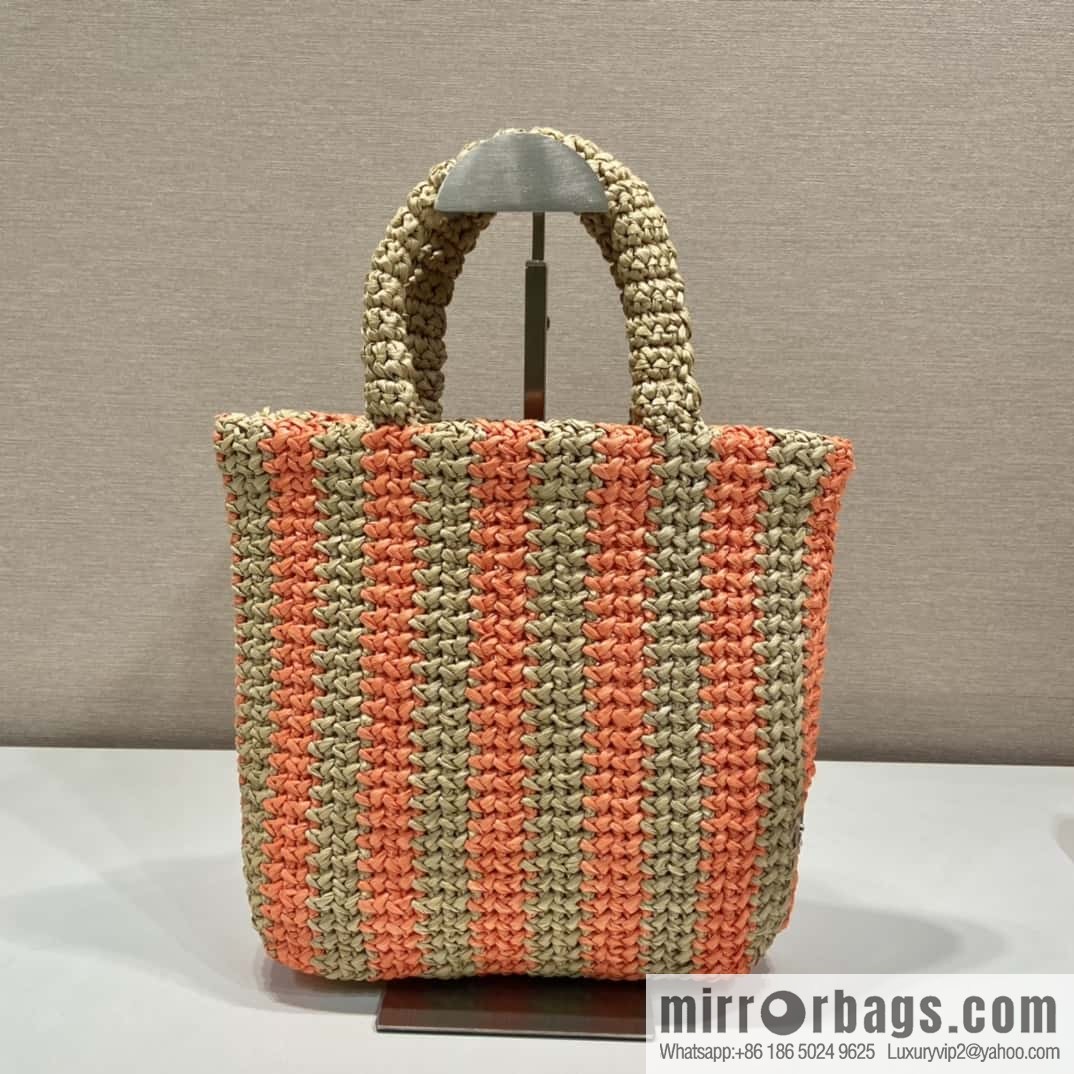 PRADA fiber tote bag 👏 1BG422 small color matching