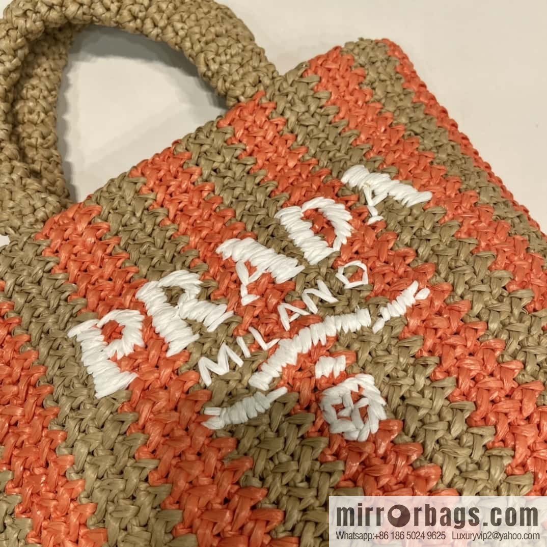 PRADA fiber tote bag 👏 1BG422 small color matching