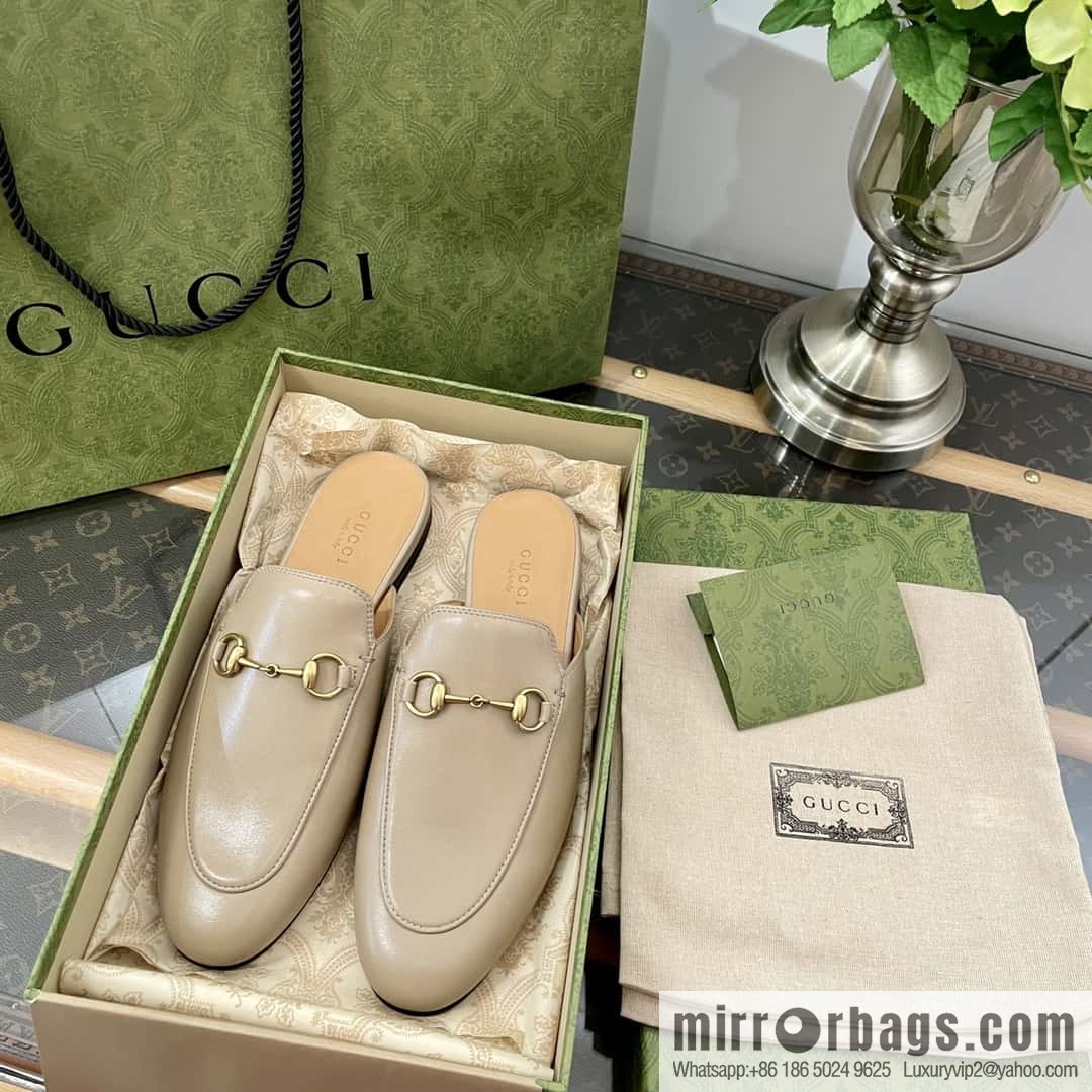 GUCCI horse buckle muller shoes half tray shoes