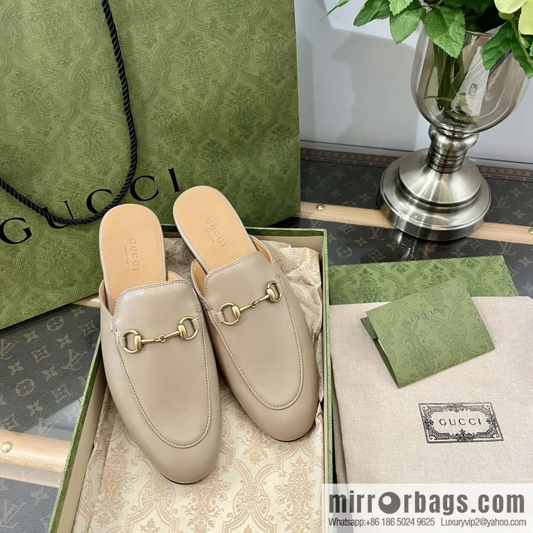 GUCCI horse buckle muller shoes half tray shoes