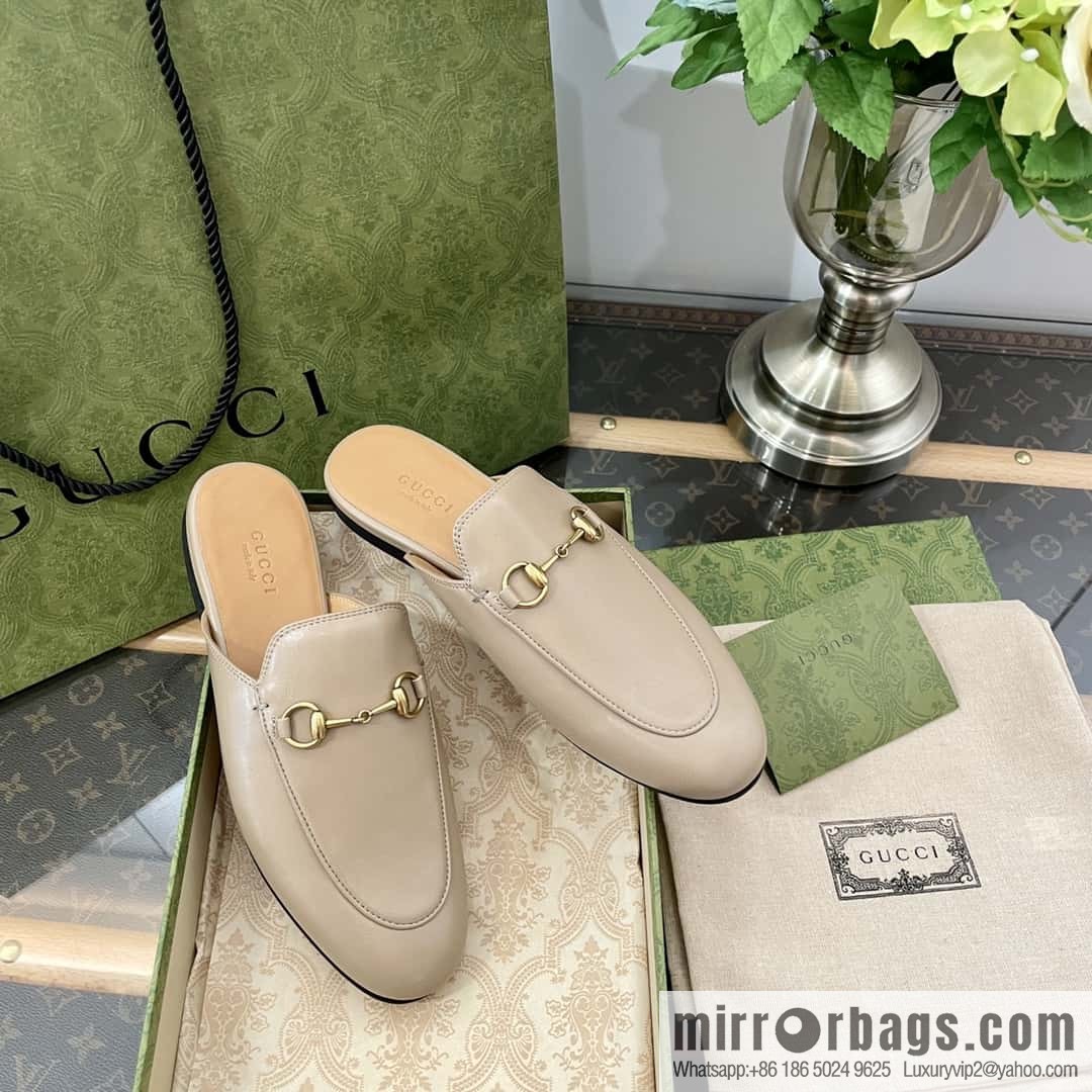 GUCCI horse buckle muller shoes half tray shoes