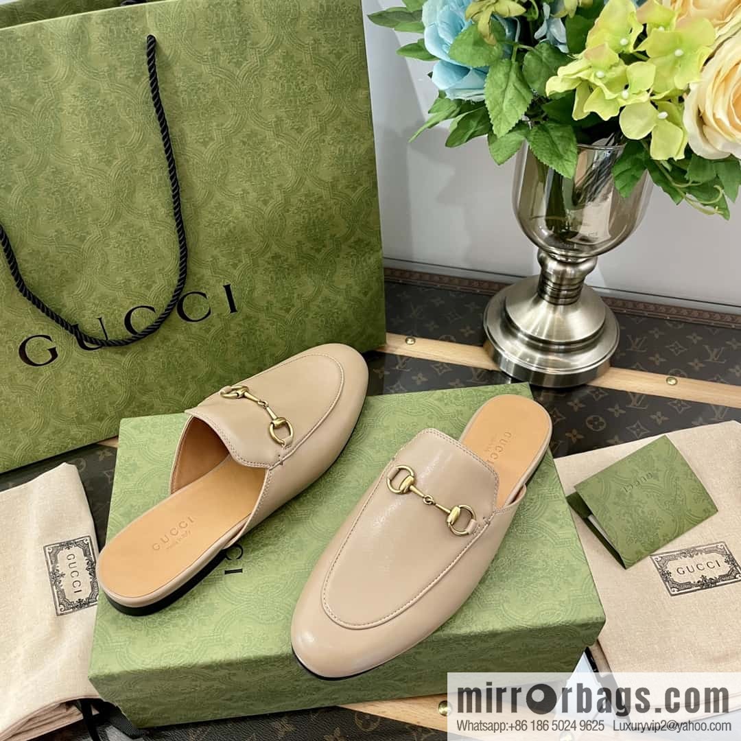 GUCCI horse buckle muller shoes half tray shoes