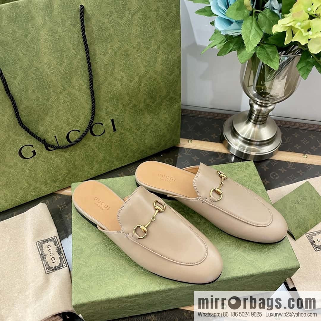 GUCCI horse buckle muller shoes half tray shoes