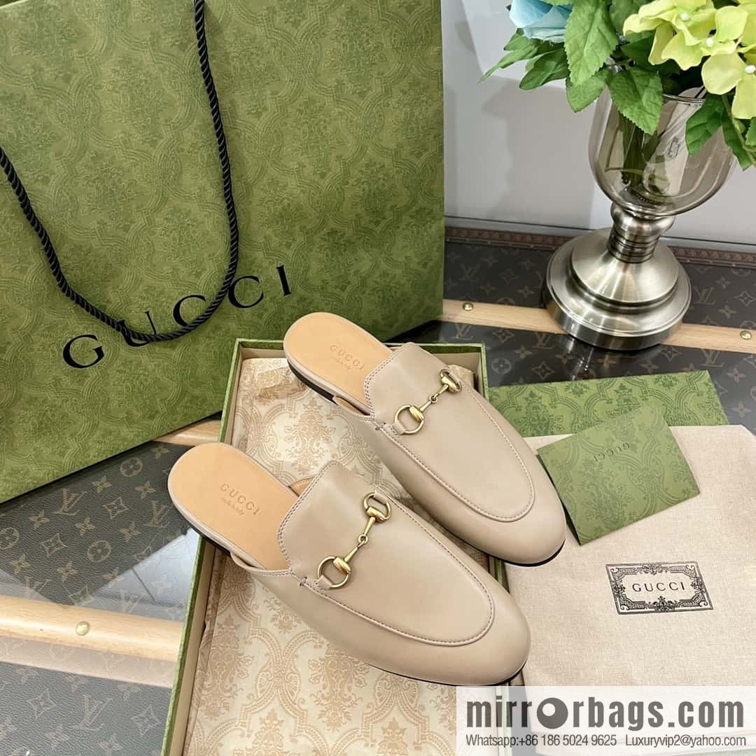 GUCCI horse buckle muller shoes half tray shoes