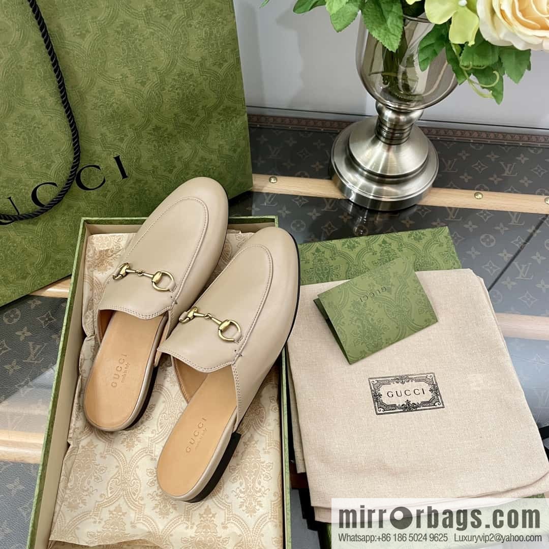 GUCCI horse buckle muller shoes half tray shoes