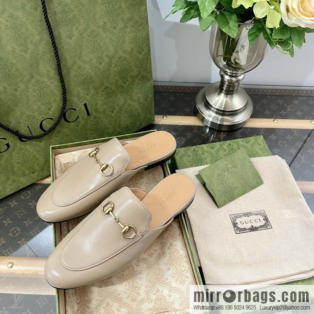 GUCCI horse buckle muller shoes half tray shoes