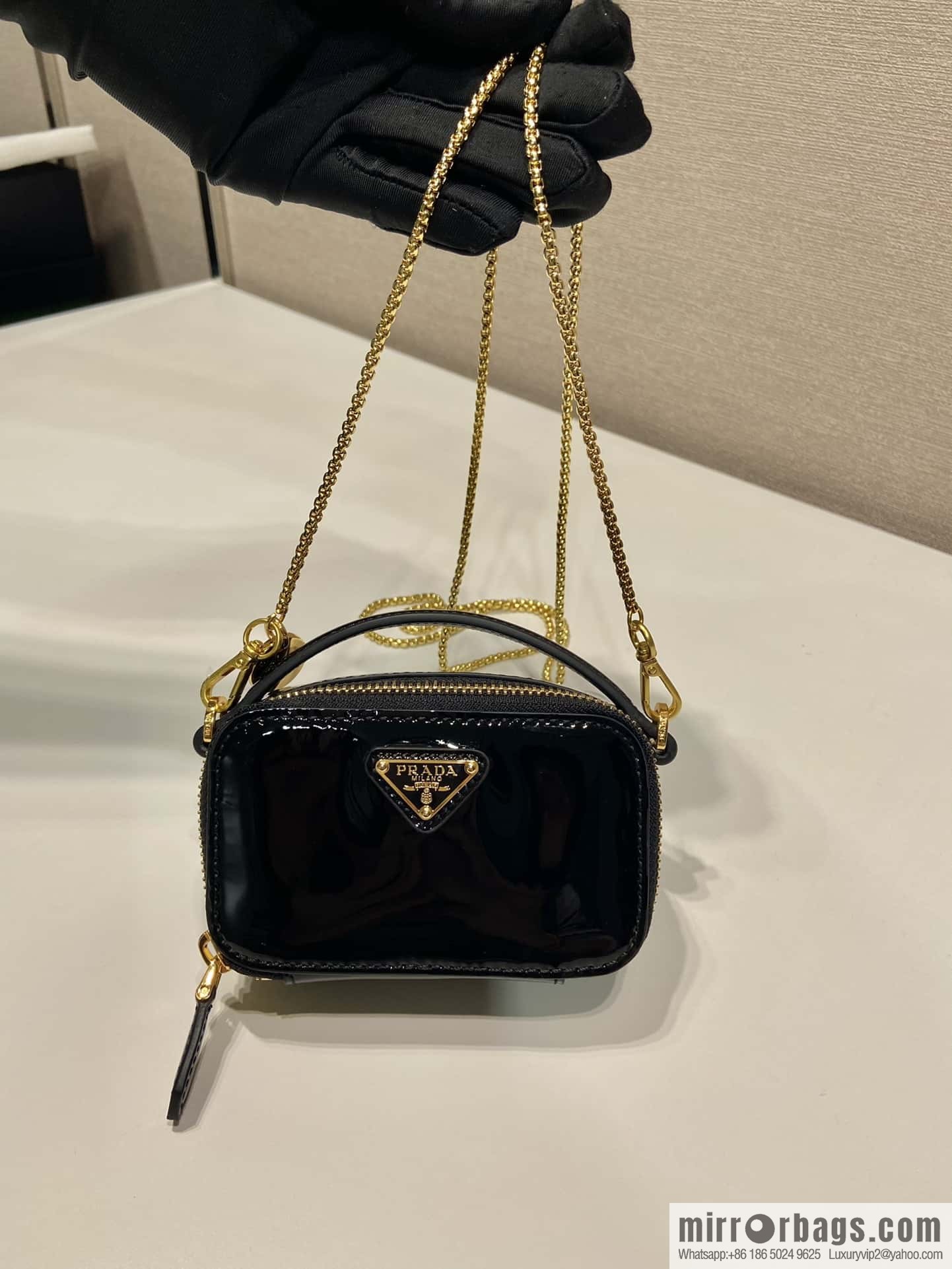 PRADA 🎉 mini small oblique span bag 🎉 1NR025 mini 🎉🎉 black