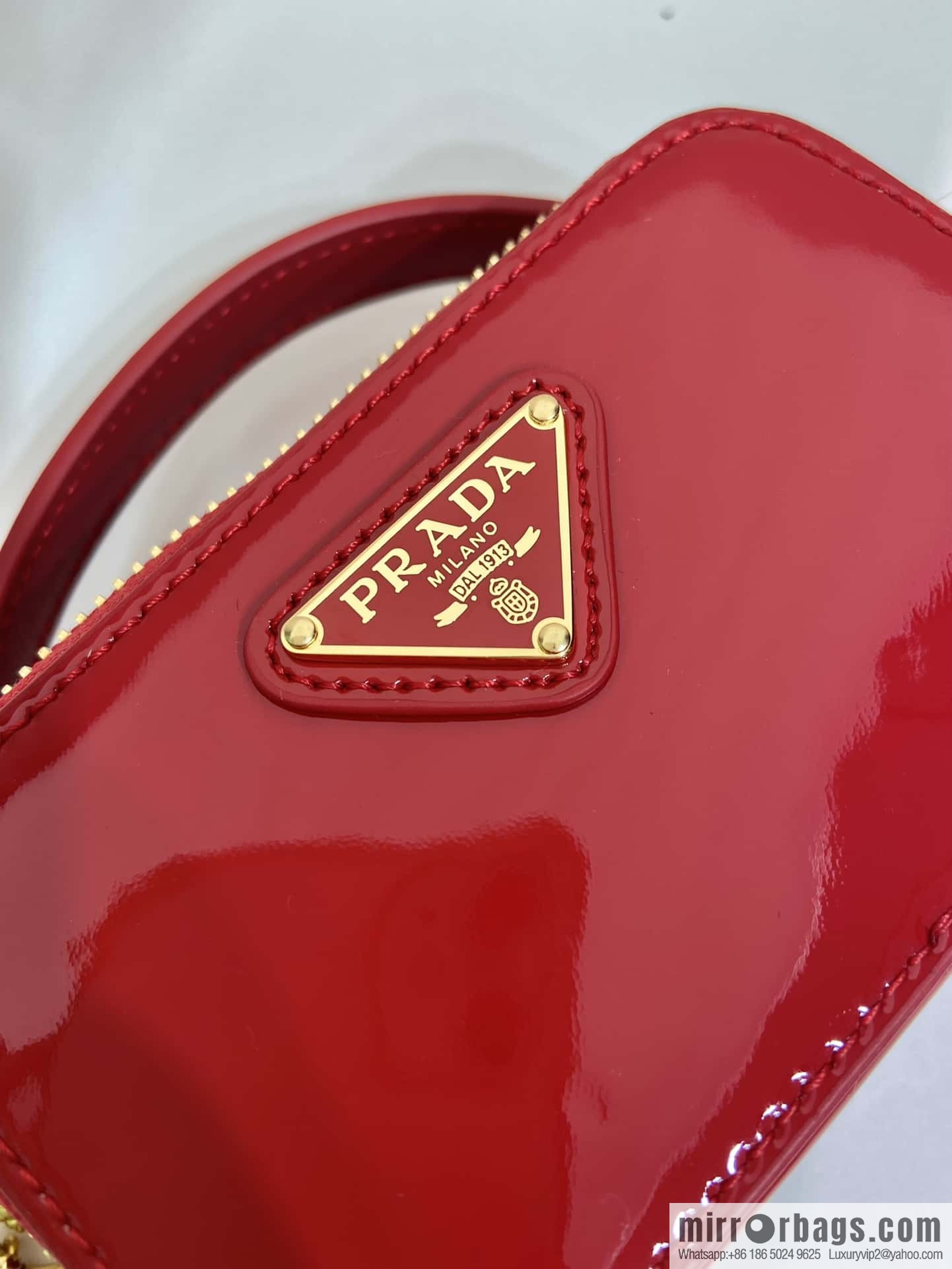 PRADA 🎉 mini small oblique span bag 🎉 1NR025 mini 🎉🎉 red