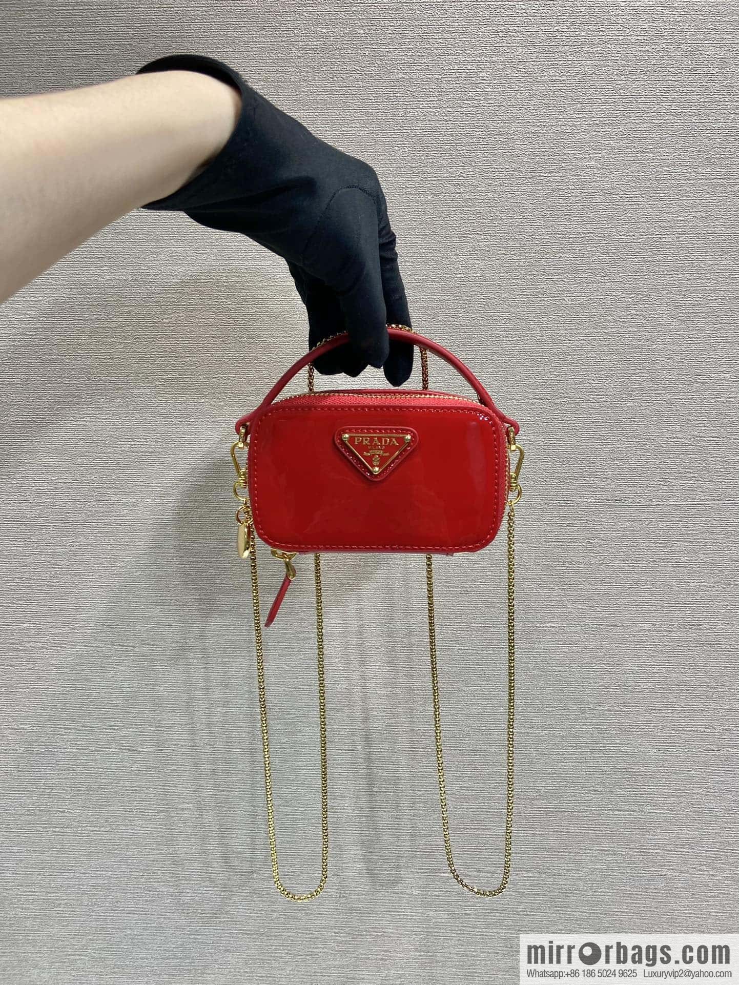 PRADA 🎉 mini small oblique span bag 🎉 1NR025 mini 🎉🎉 red