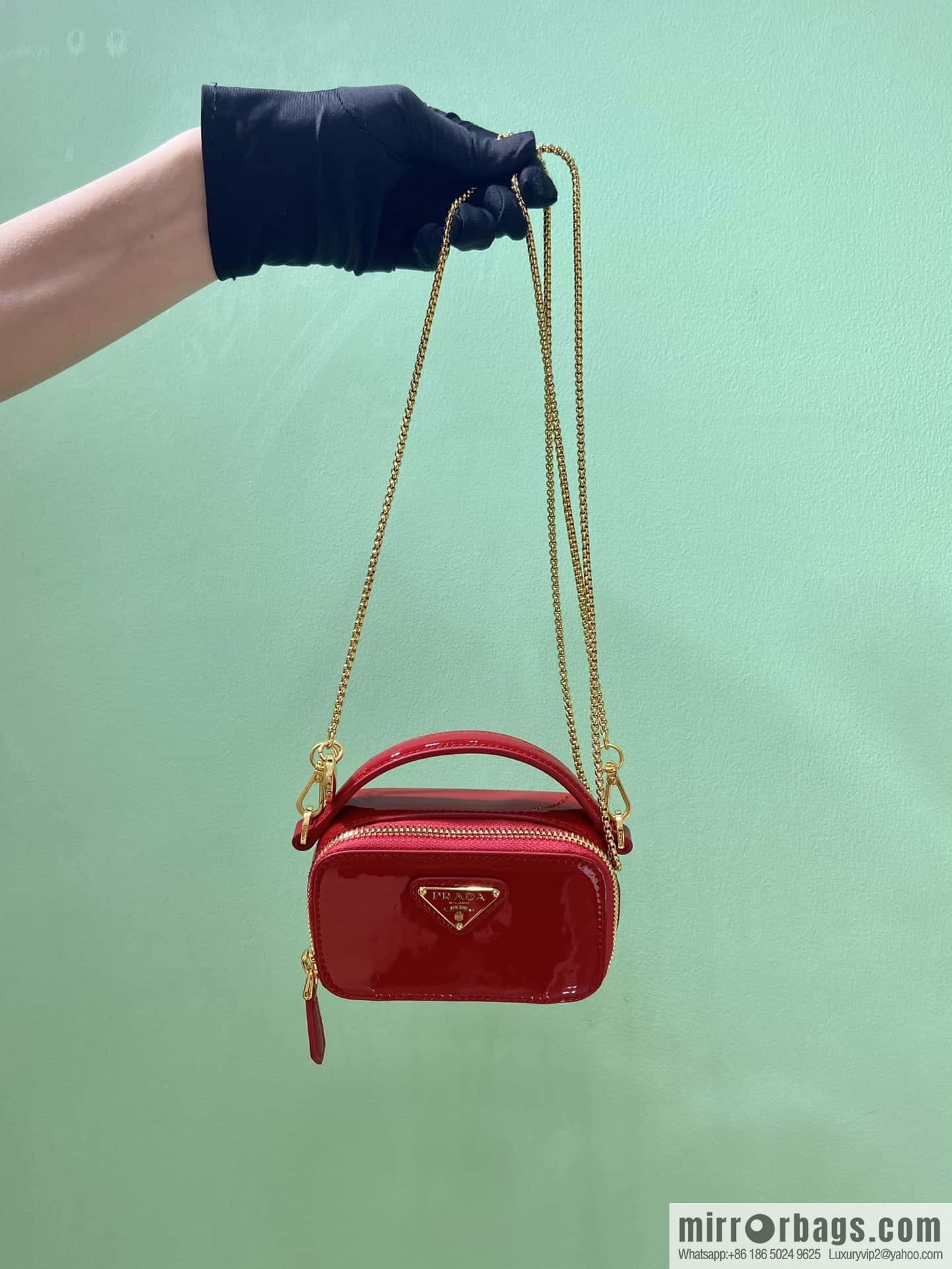 PRADA 🎉 mini small oblique span bag 🎉 1NR025 mini 🎉🎉 red