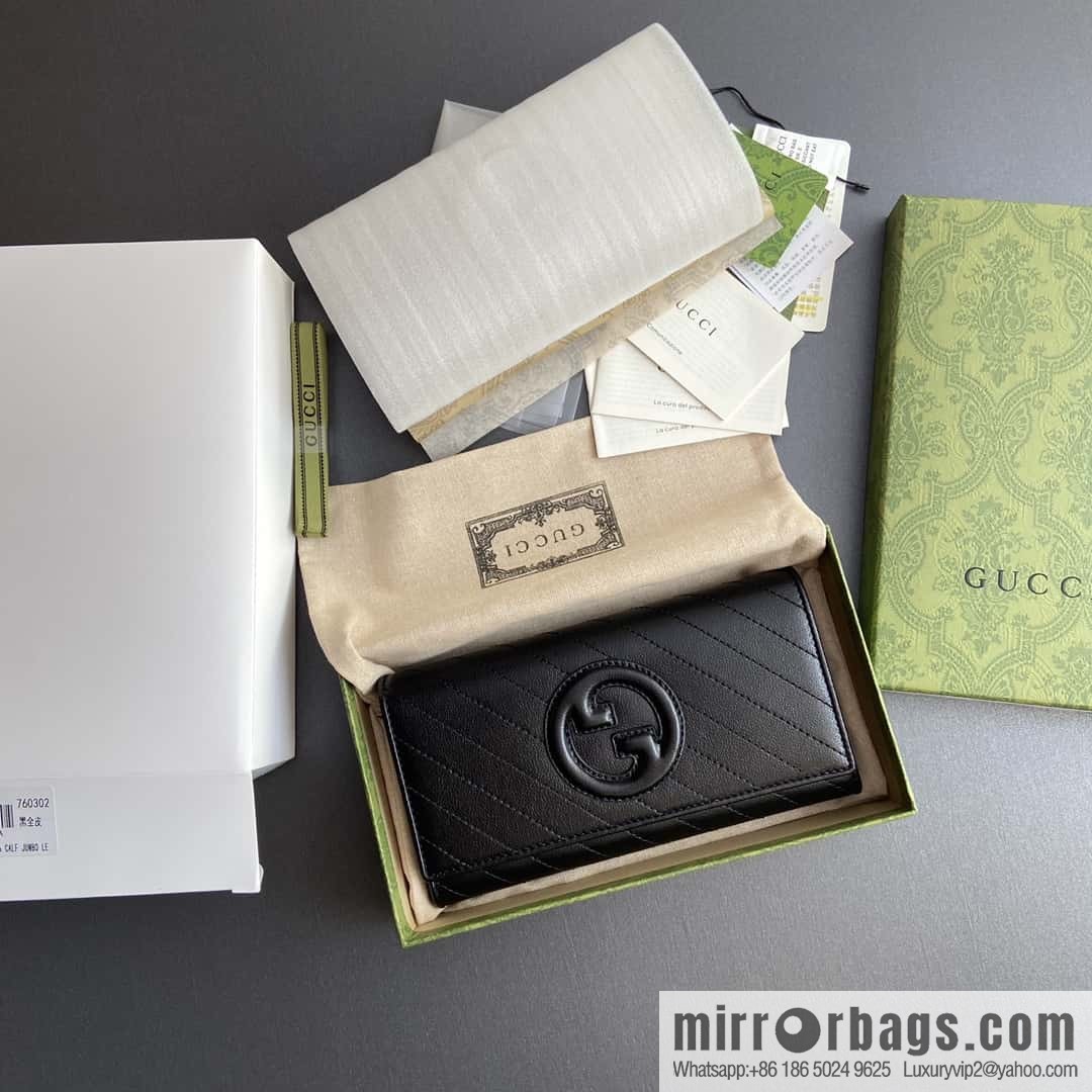 GUCCI G Blondie series long wallet 760302