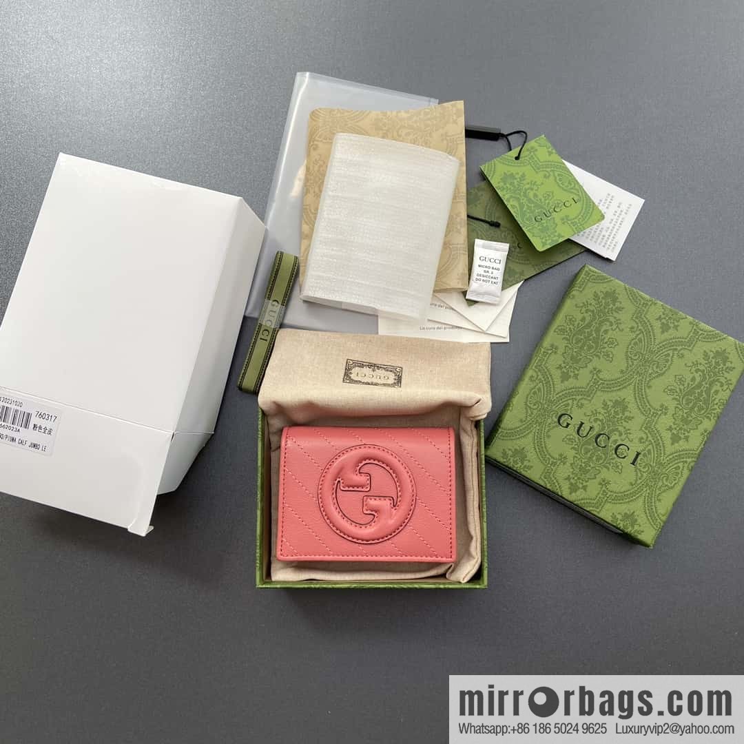 GUCCI G Blondie series card holder 760317