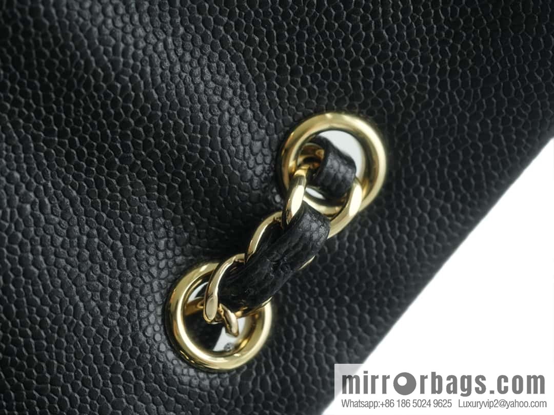 CHANEL 23P new Duma shoulder leather large black π AS3860